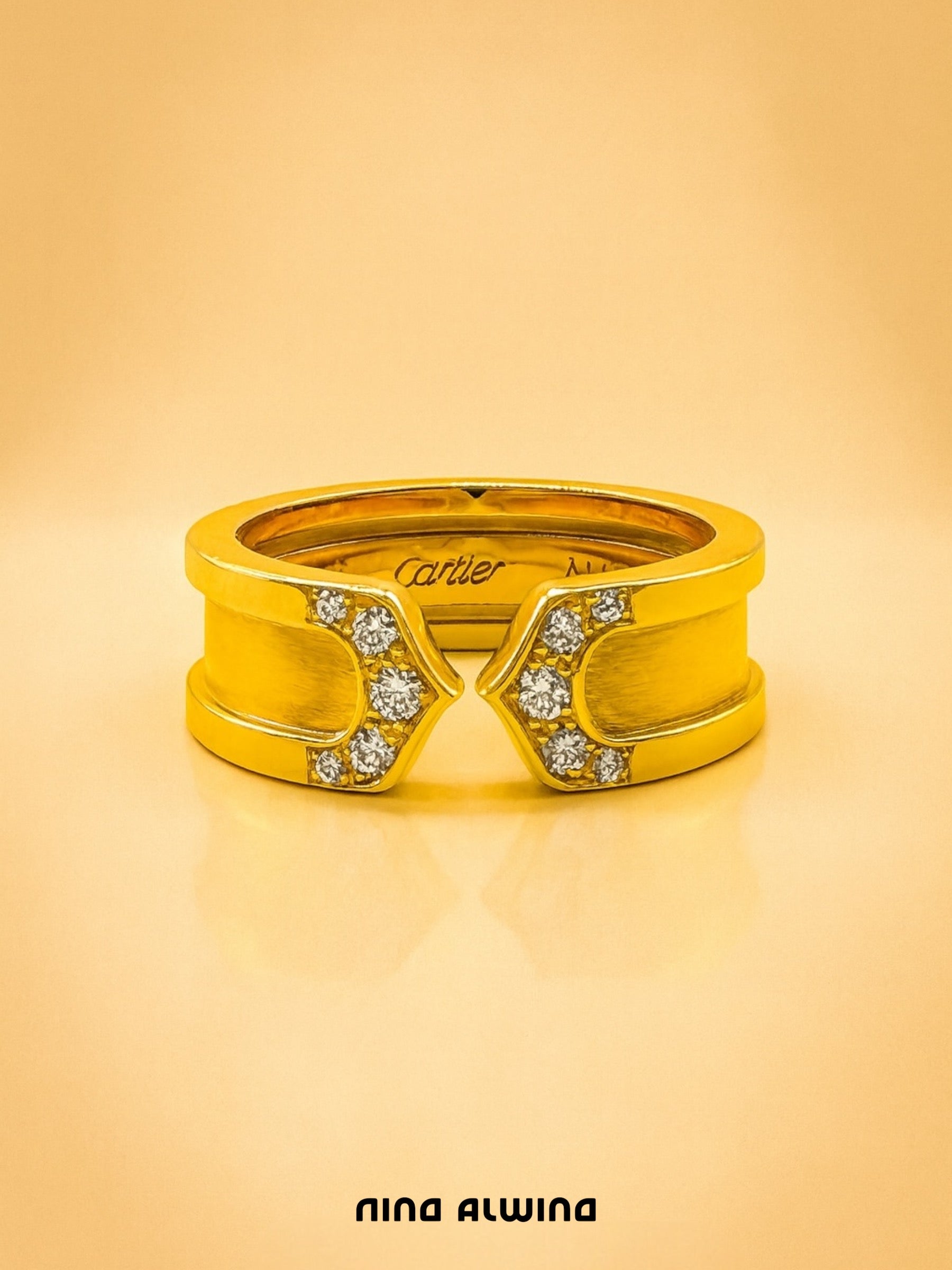 399 18k Cartier C2 Ring - RG 49 – Nina Alwina