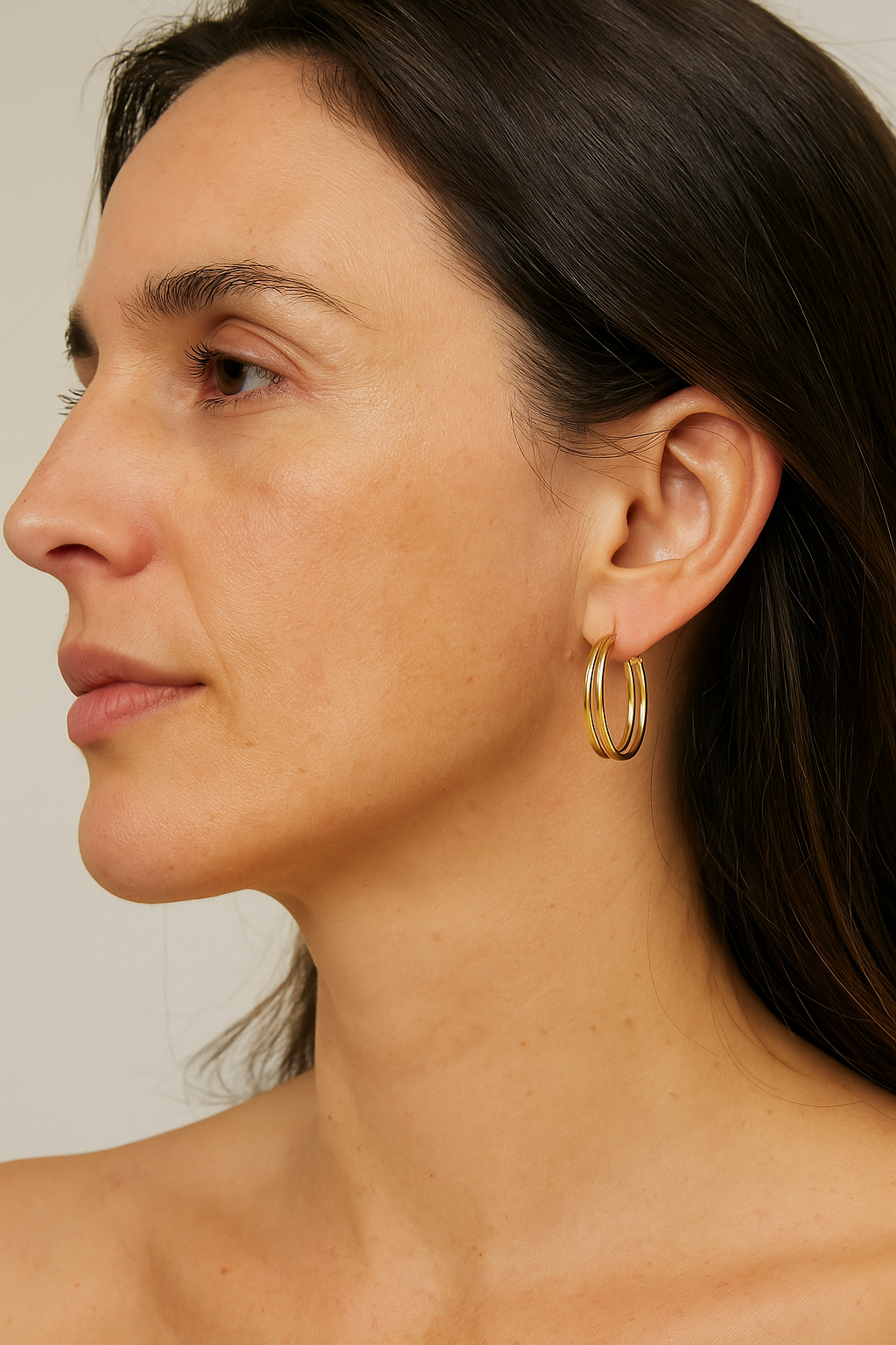 #53 Creolen 8k Gelbgold 2,6cm