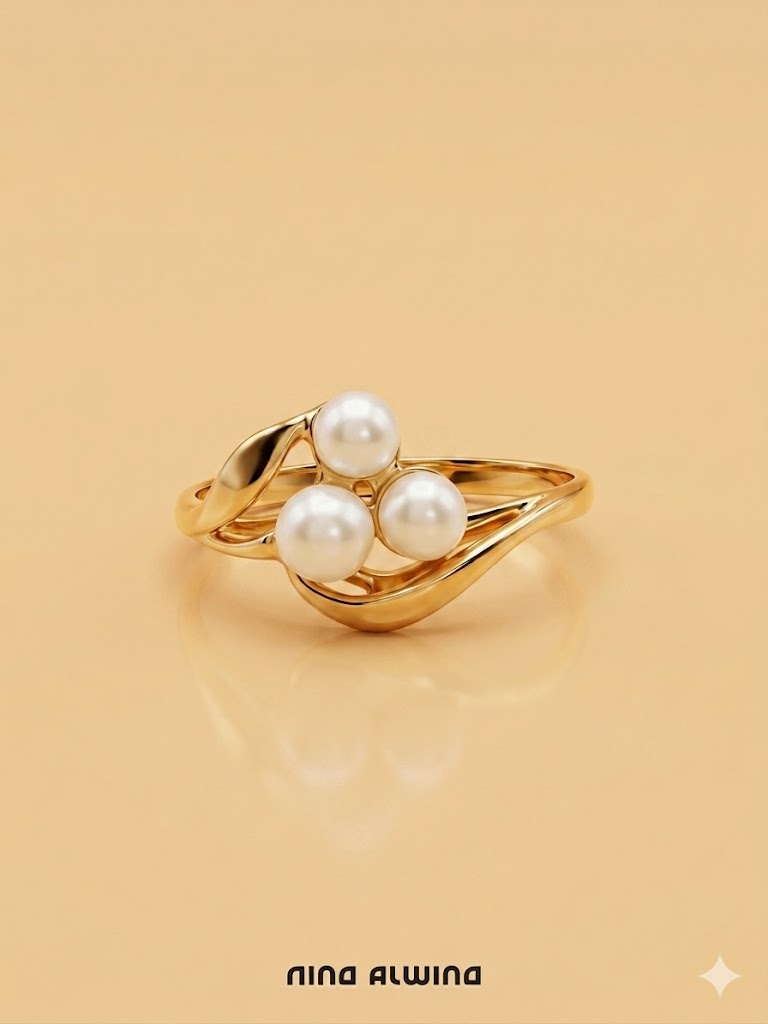 #358 8k Ring mit Perle - RG 54