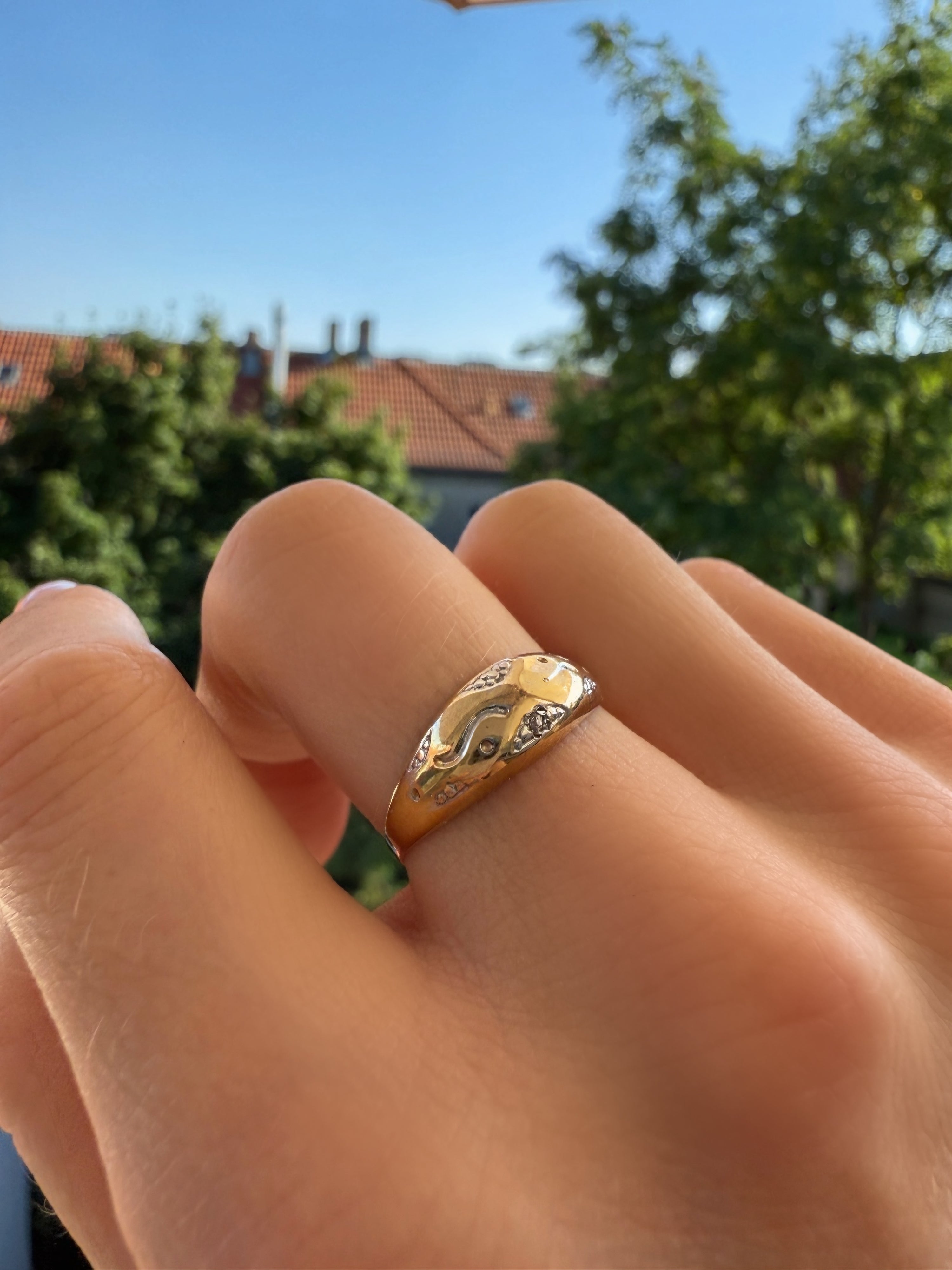 #9 Ring mit Diamant - RG 56