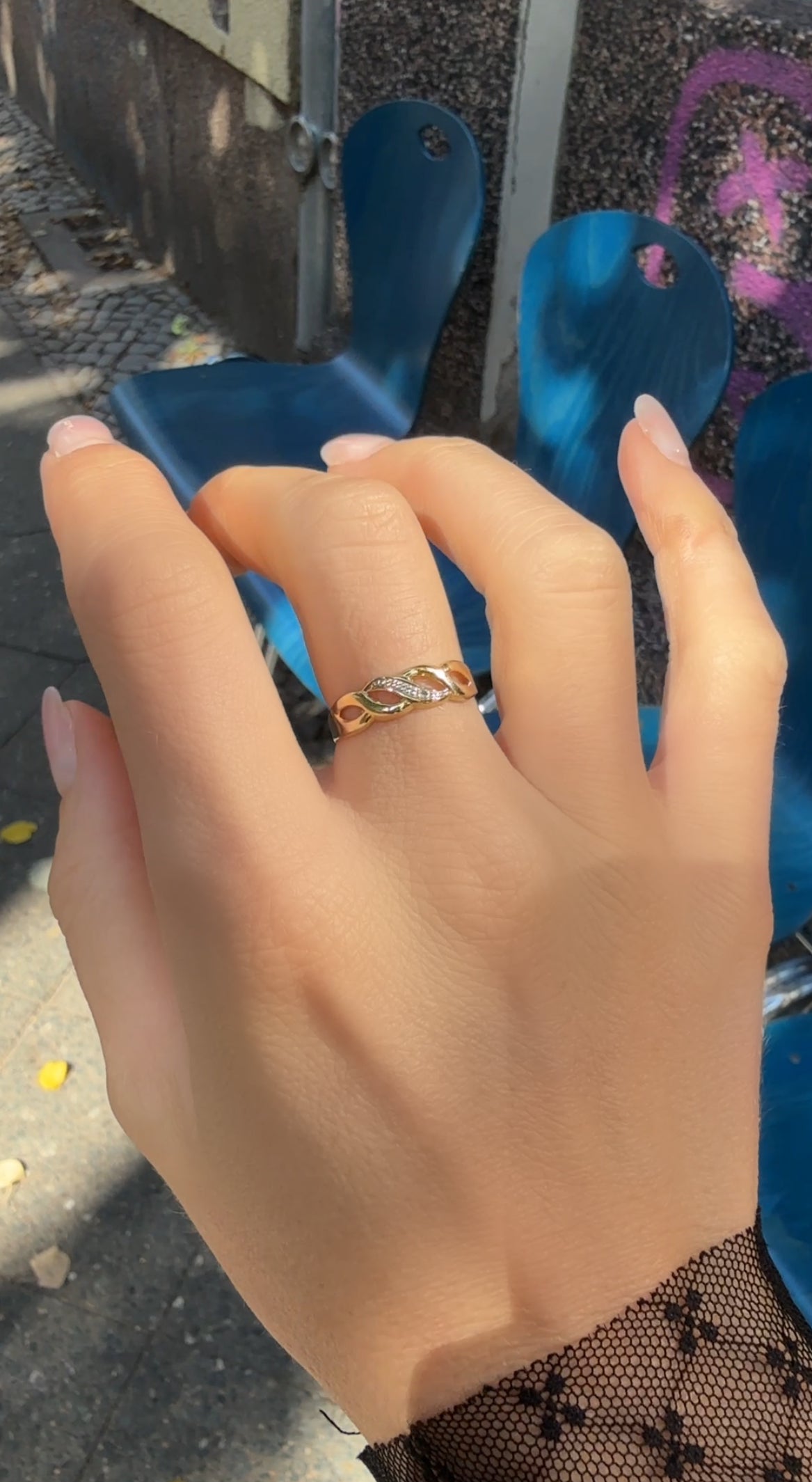 #118 8k Ring mit Zirkon - RG 56