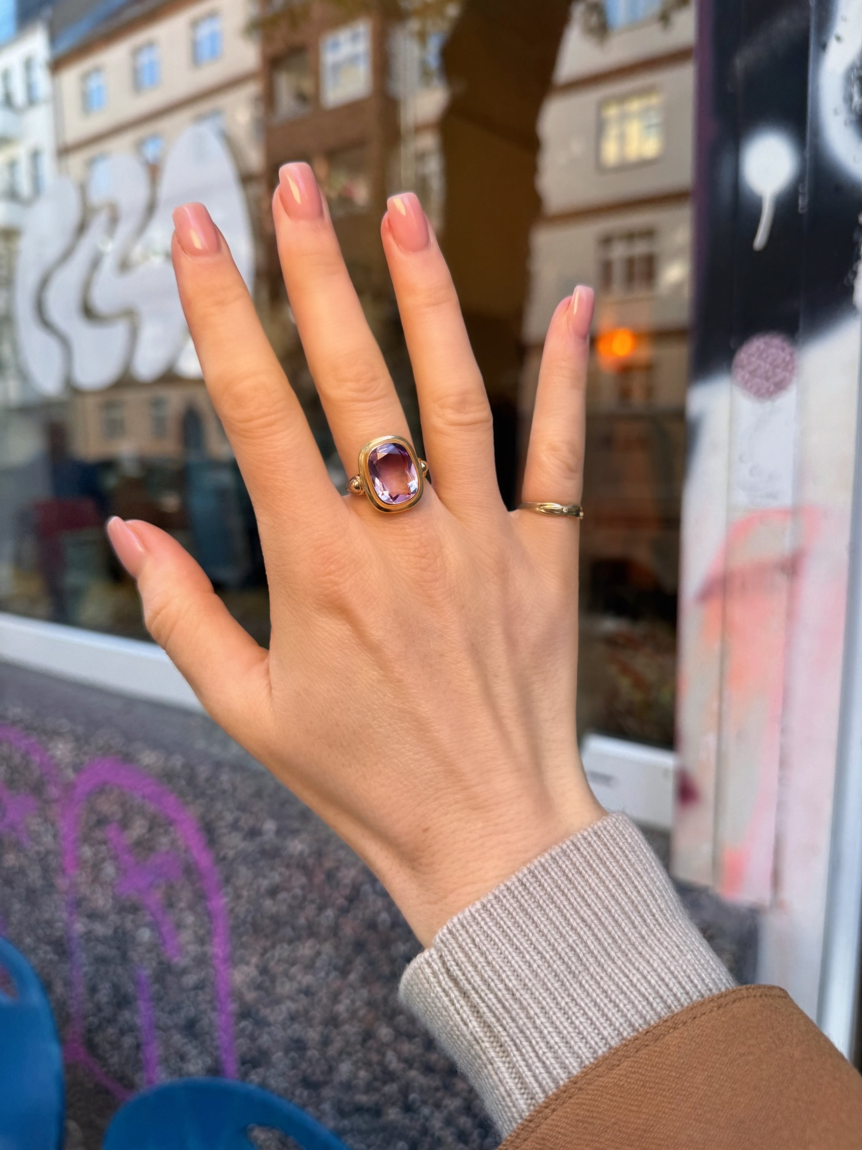 #195 8k Ring mit Amethyst - RG 56