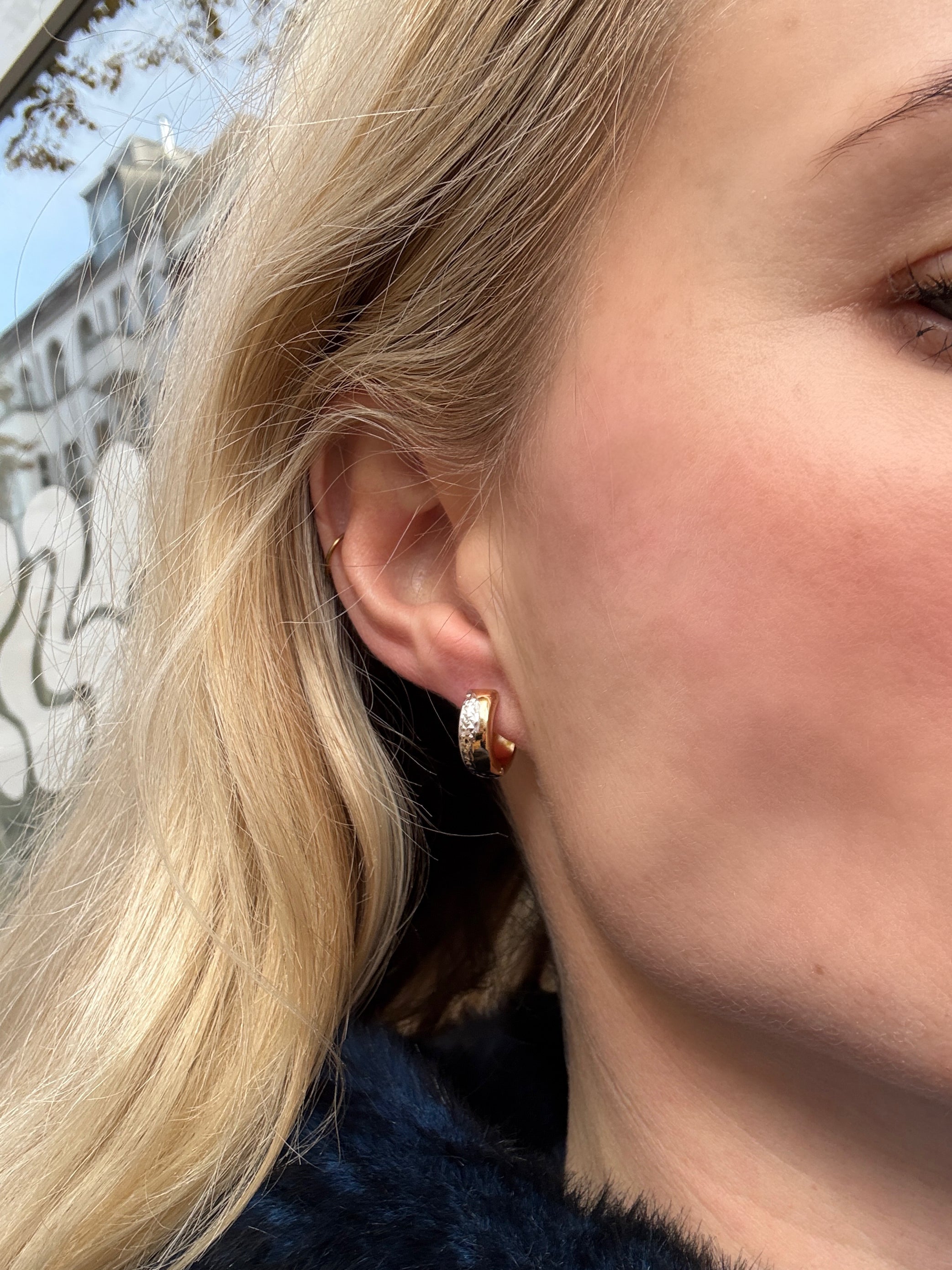 #172 9k Klappcreolen - 1,4cm