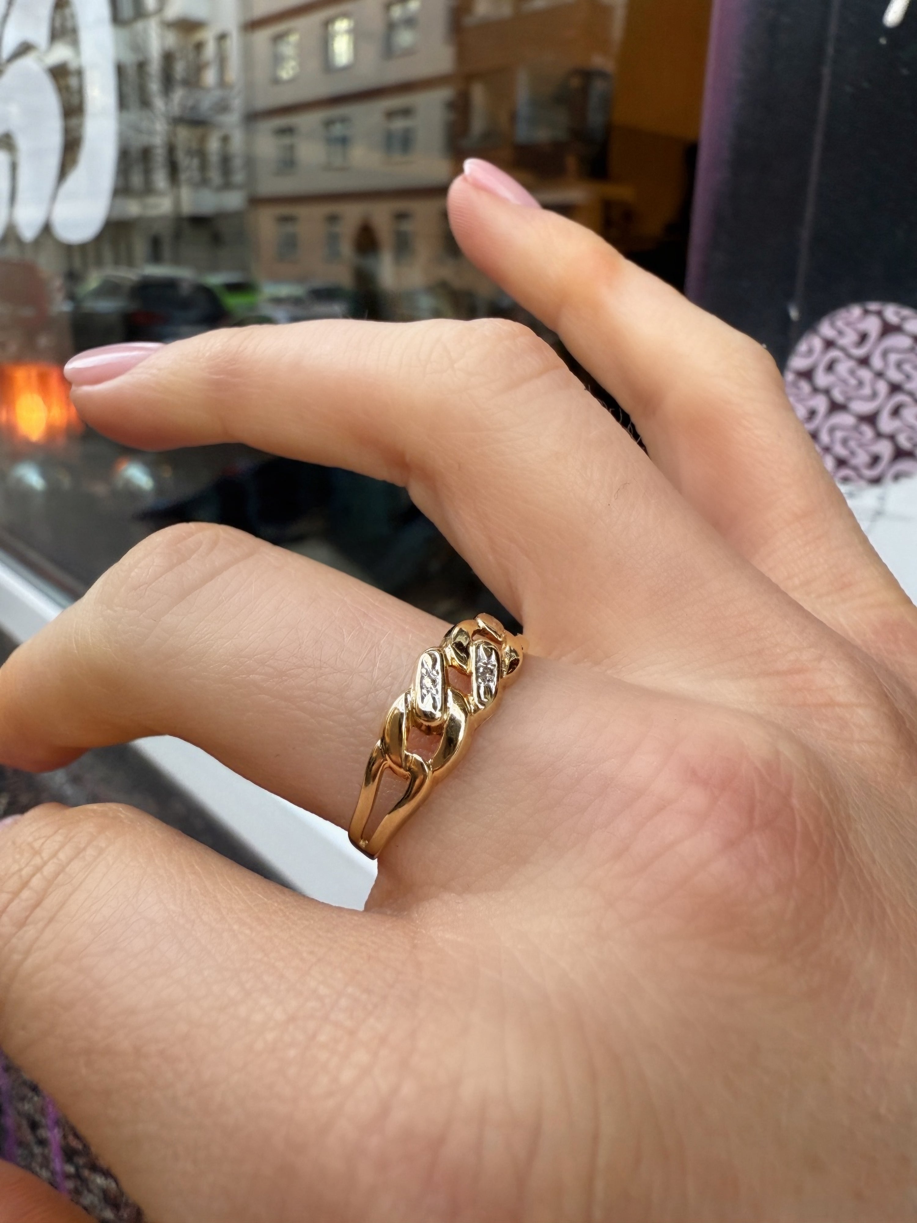 #347 8k Ring mit Diamant - RG 59