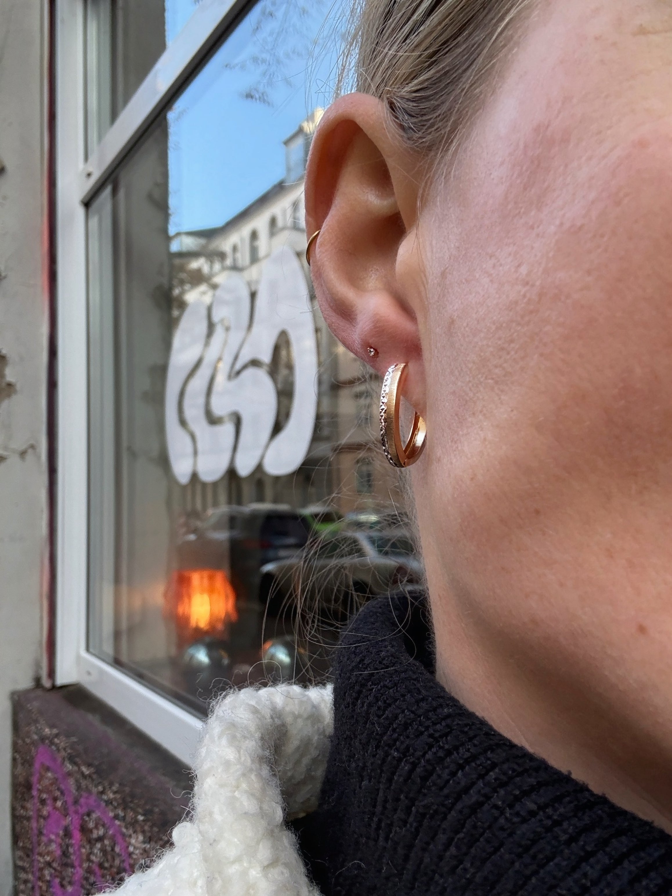 #369 8k Creolen - 1,9cm