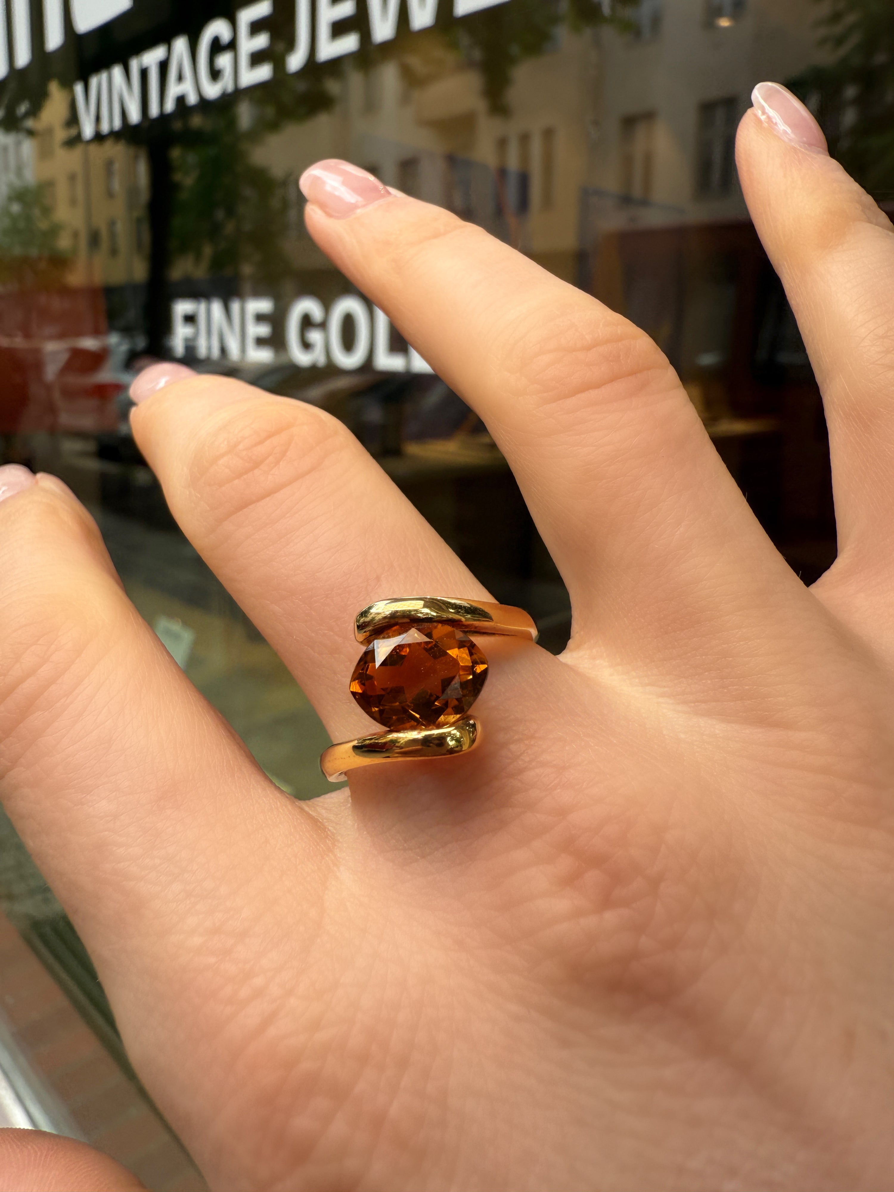 #961 9k Ring mit Quarz - RG 60