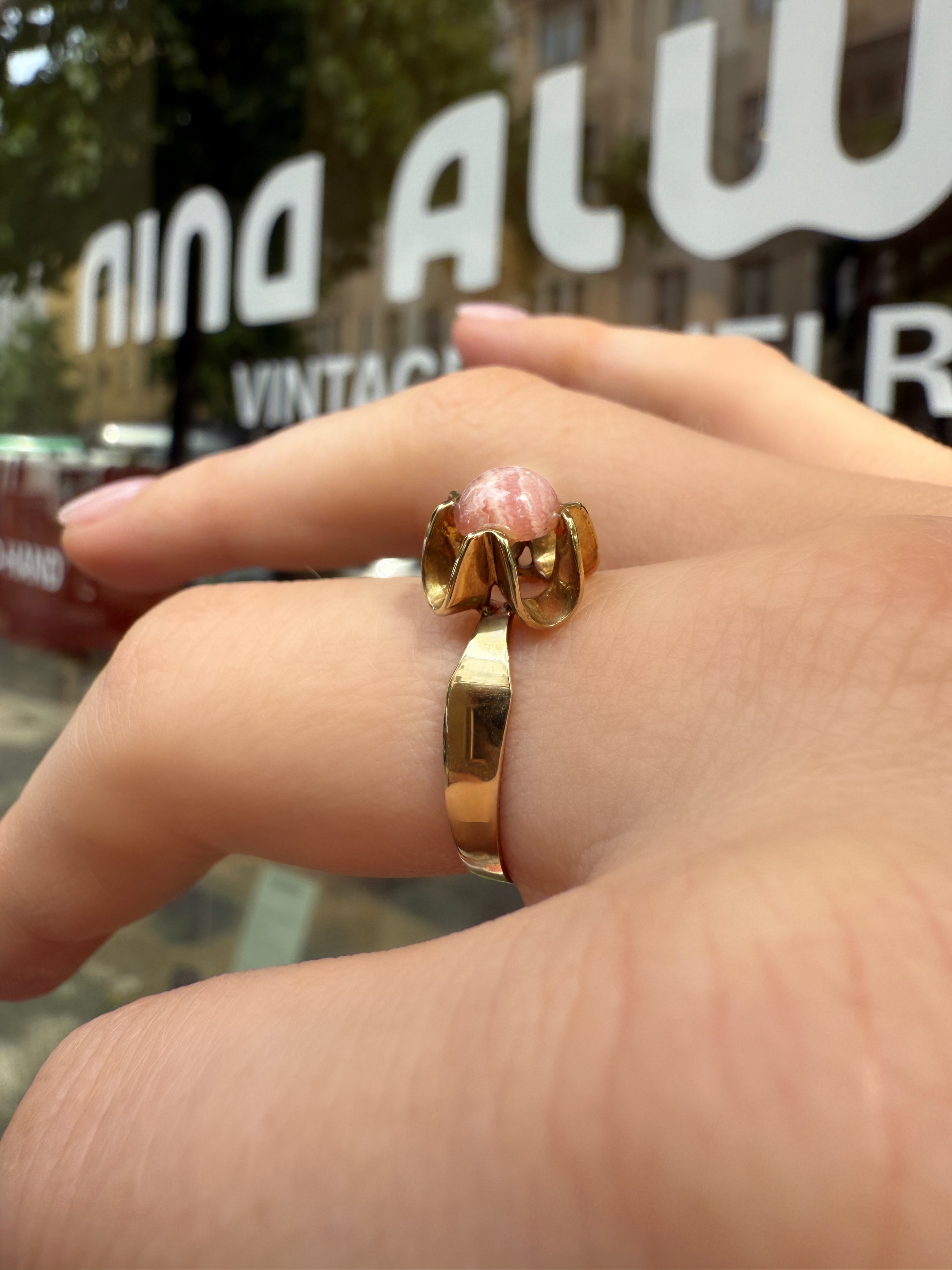 #1070 8k Ring mit Rhodochrosit - RG 58