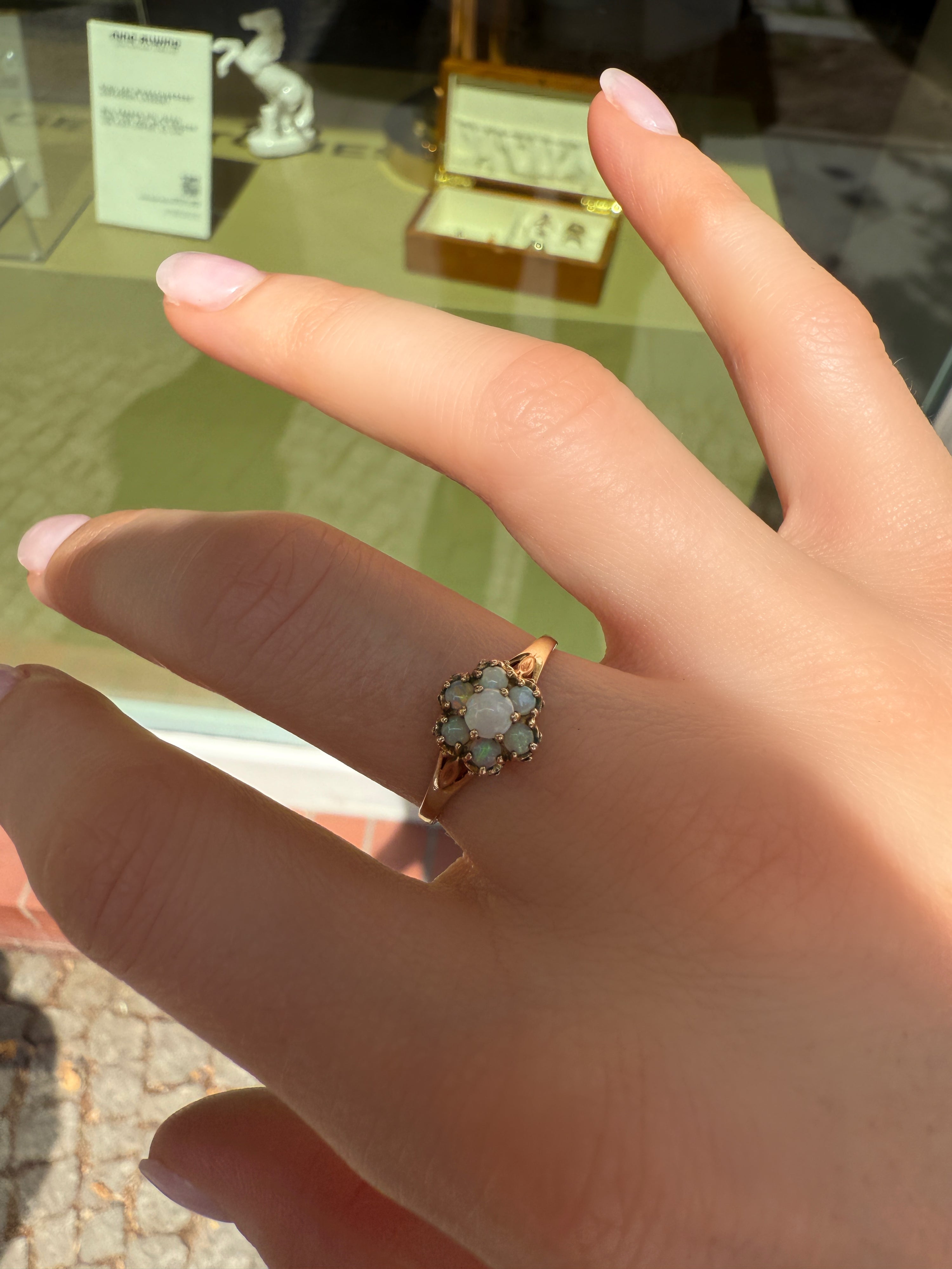#1069 8k Ring mit 7 Opalen - RG 56