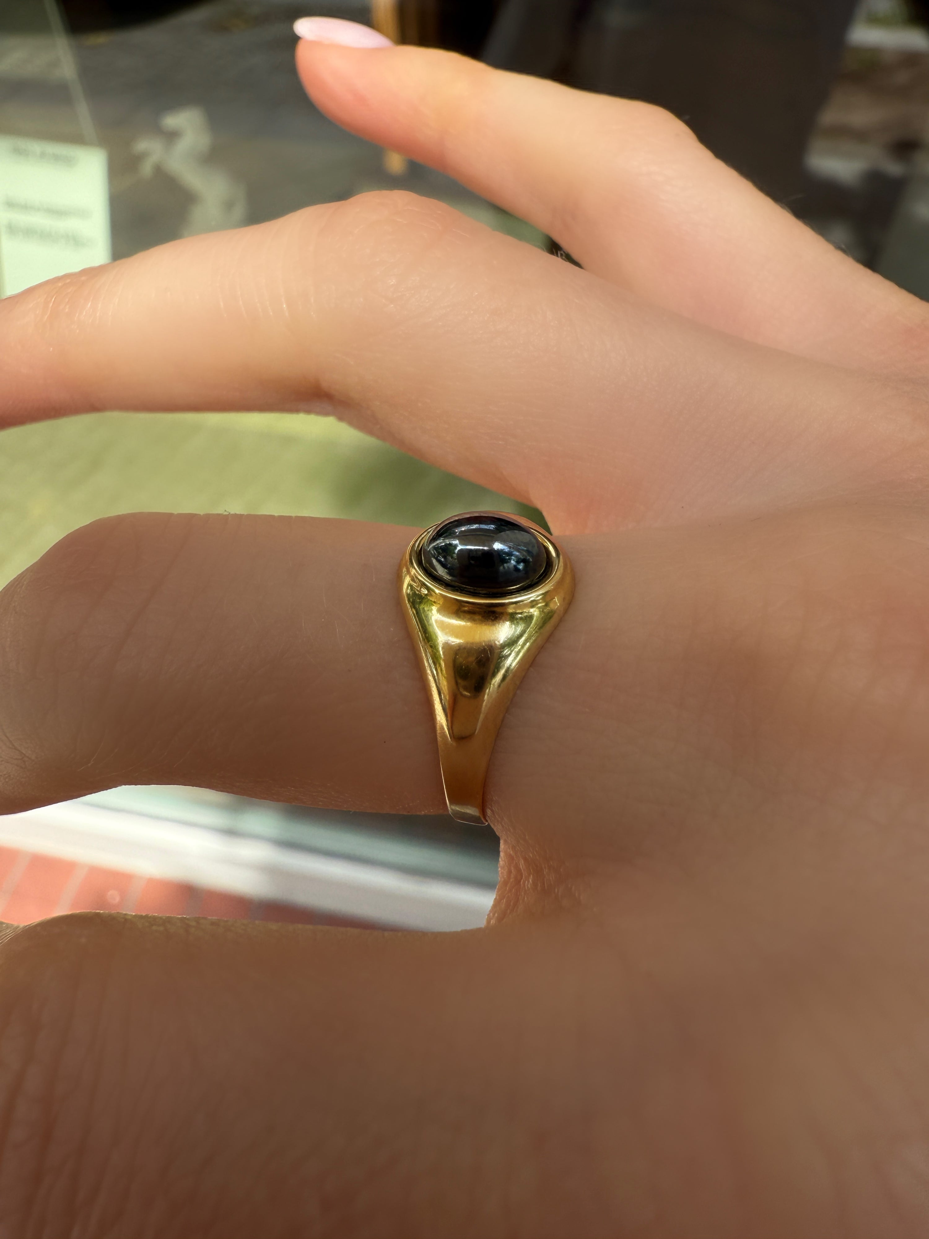 #505 8k Ring mit Hämatit - RG 55