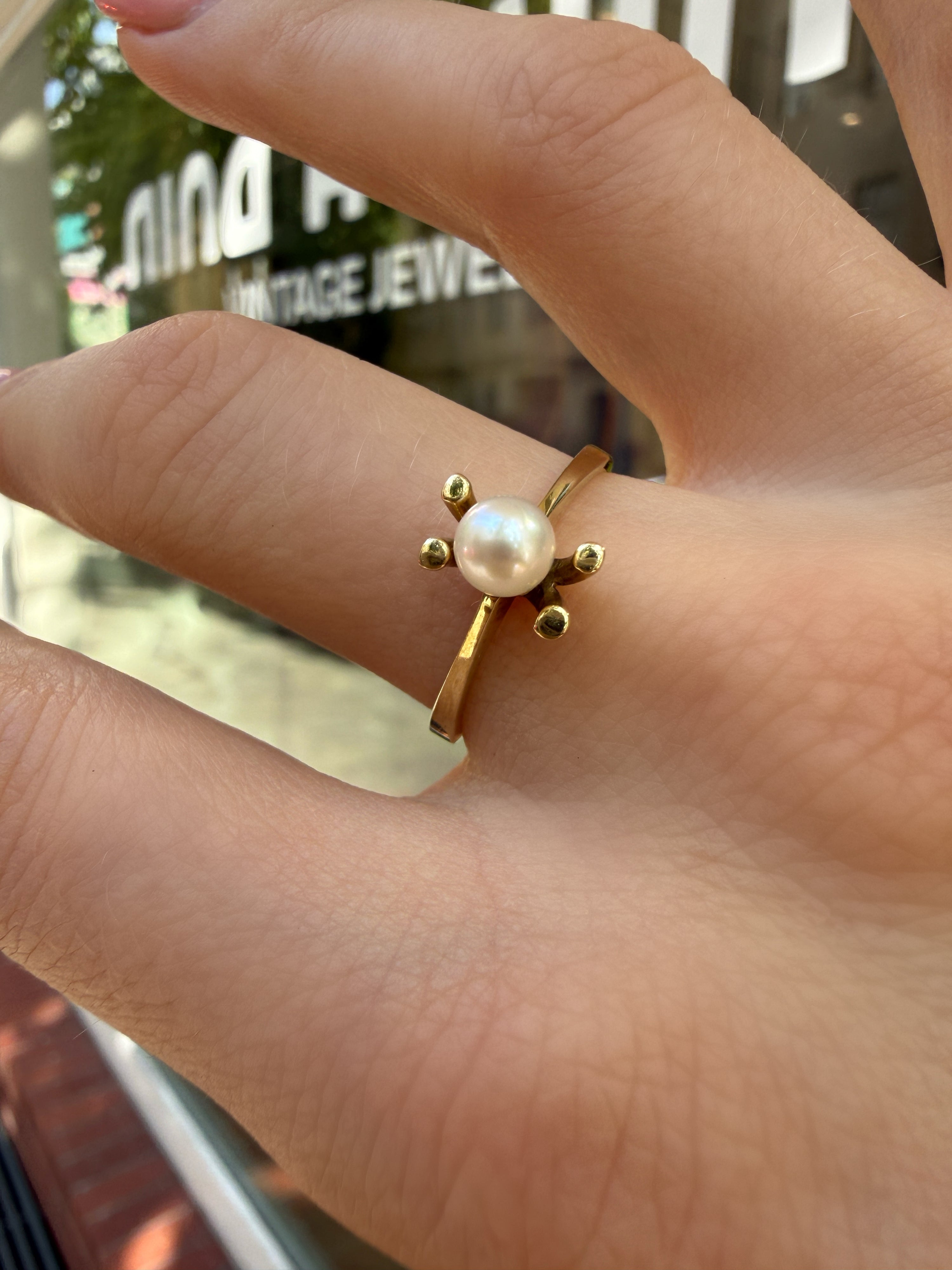 #1339 8k Ring mit Perle - RG 58