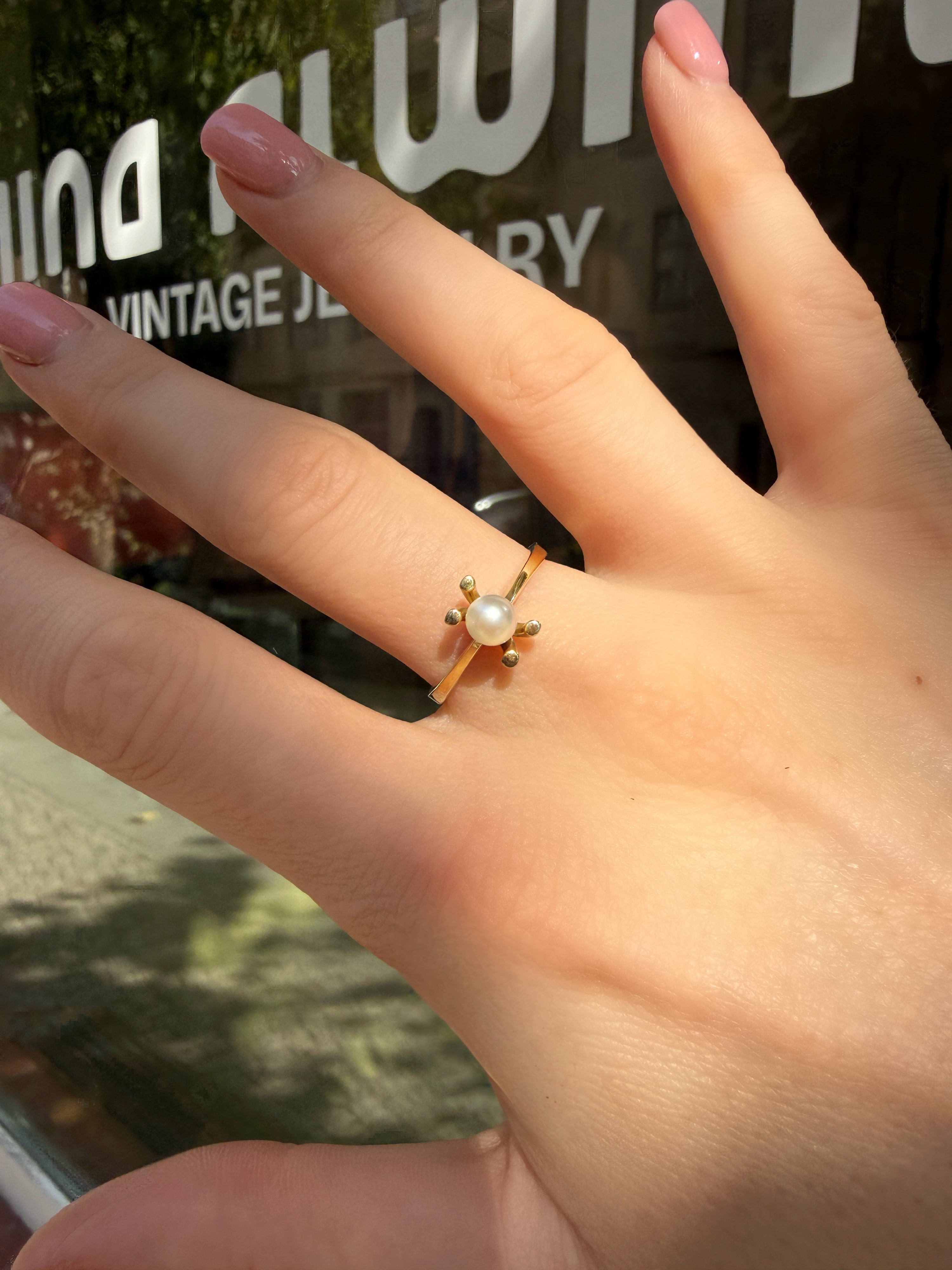 #1339 8k Ring mit Perle - RG 58