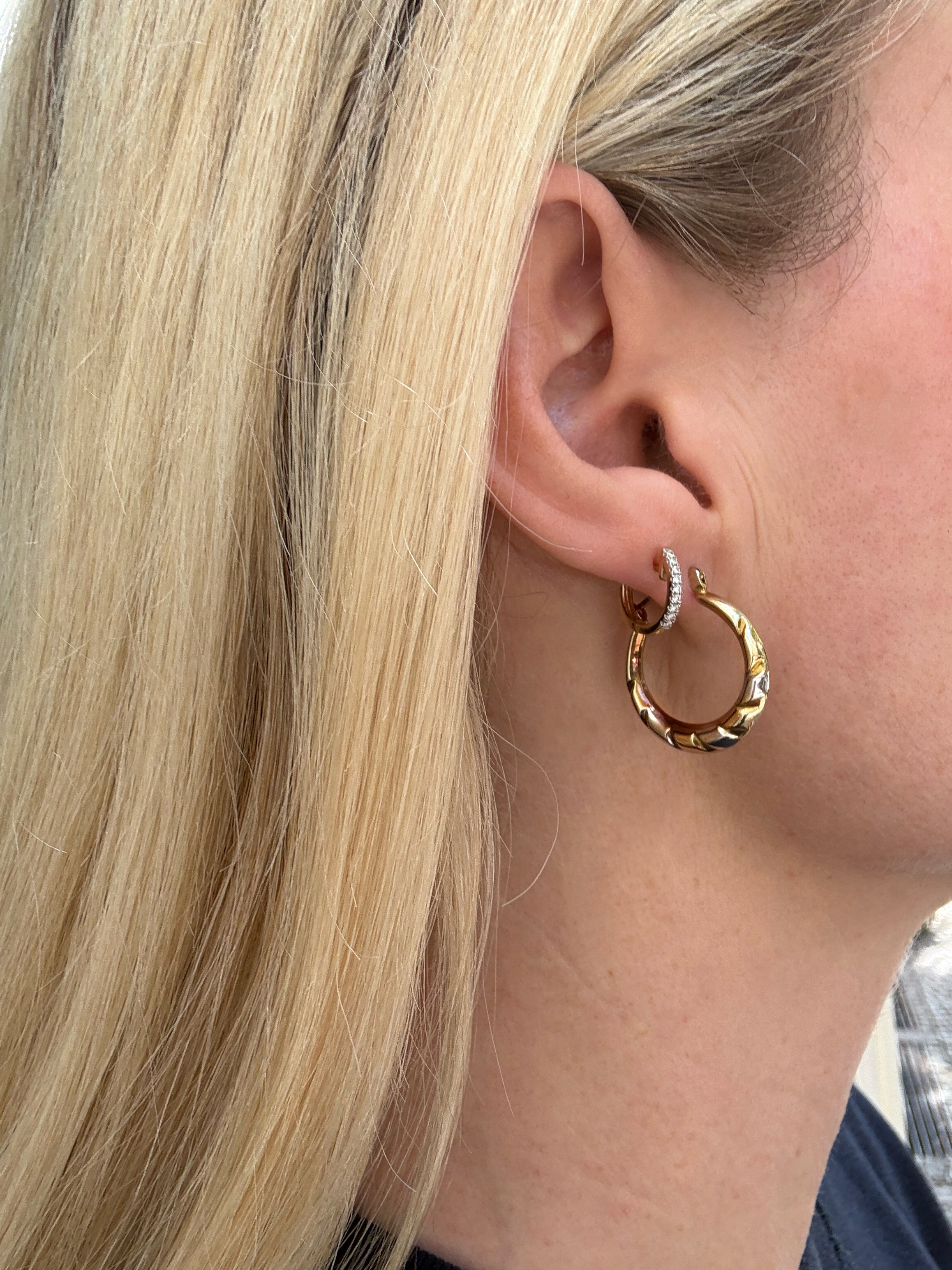 #1201 14k Hoop Earrings - 2cm