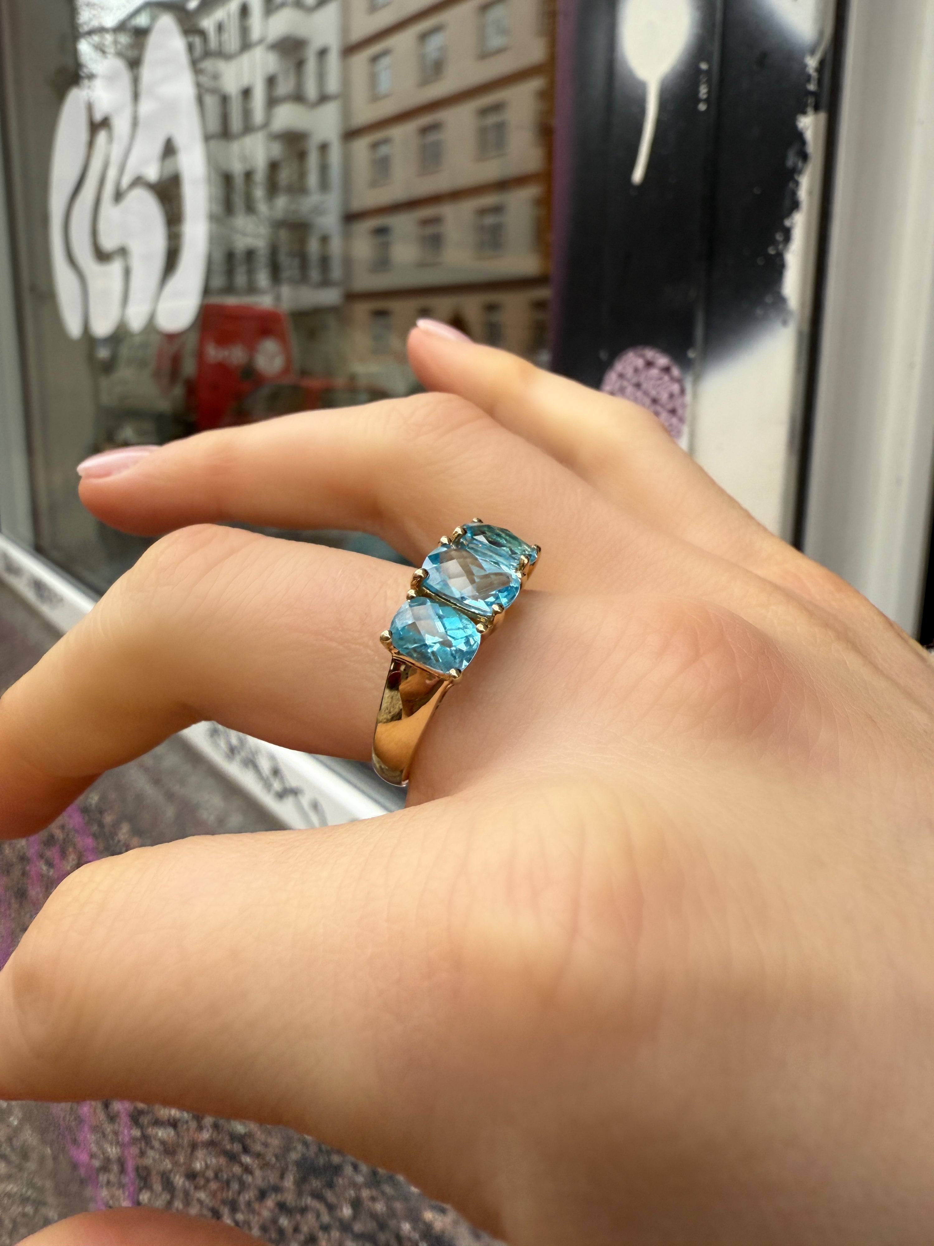 #604 9k Ring mit Topas - RG 60