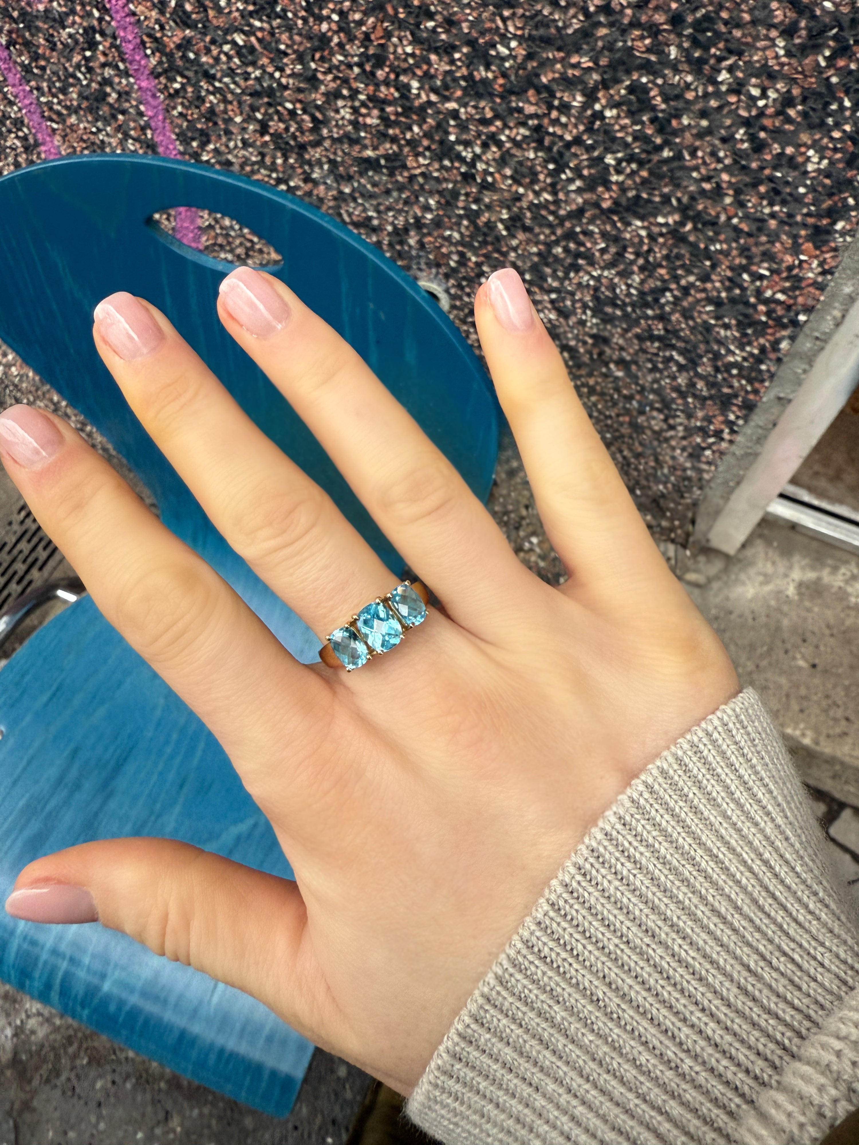 #604 9k Ring mit Topas - RG 60