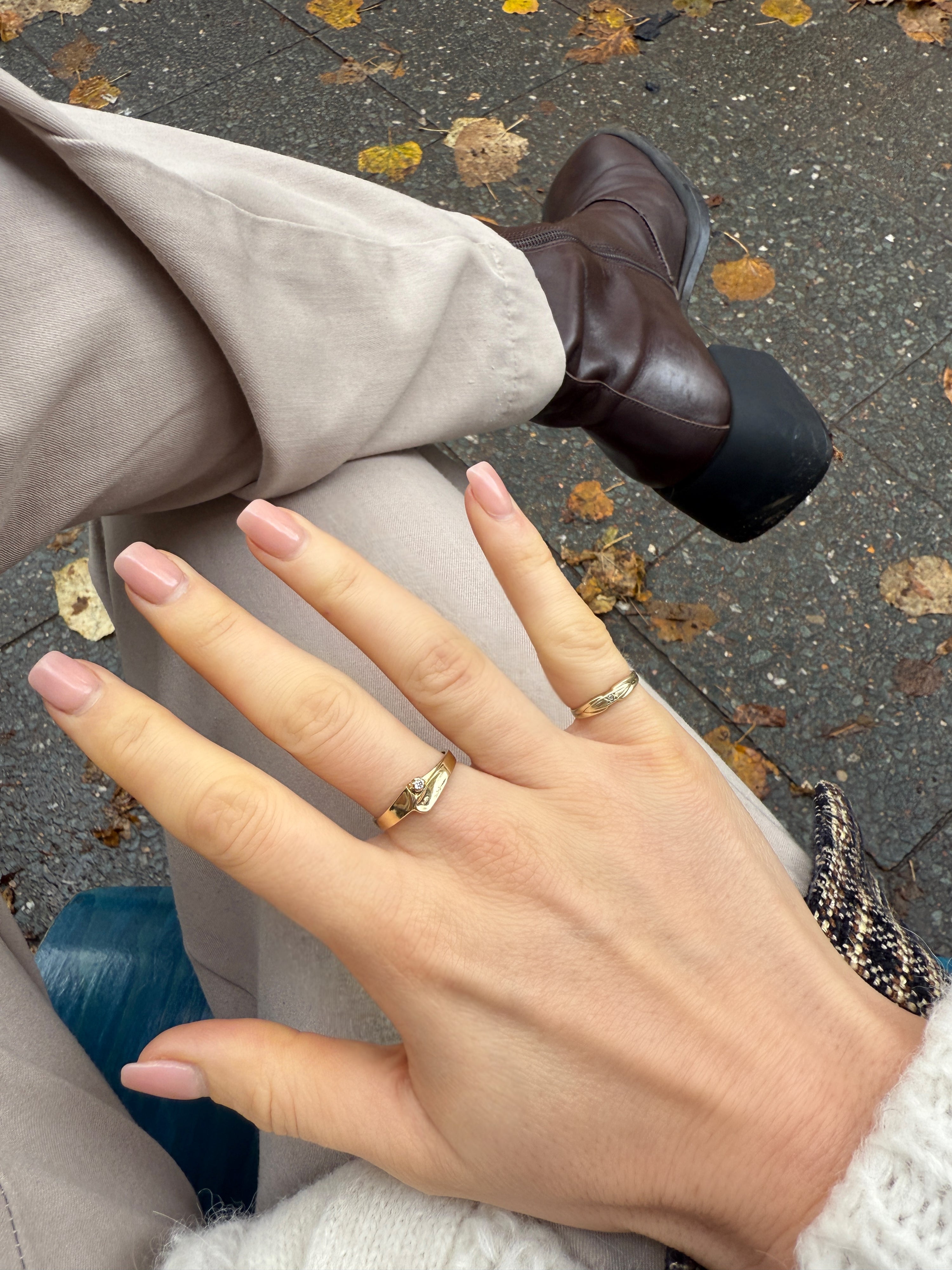 #302 8k Ring mit Zirkon - RG 59