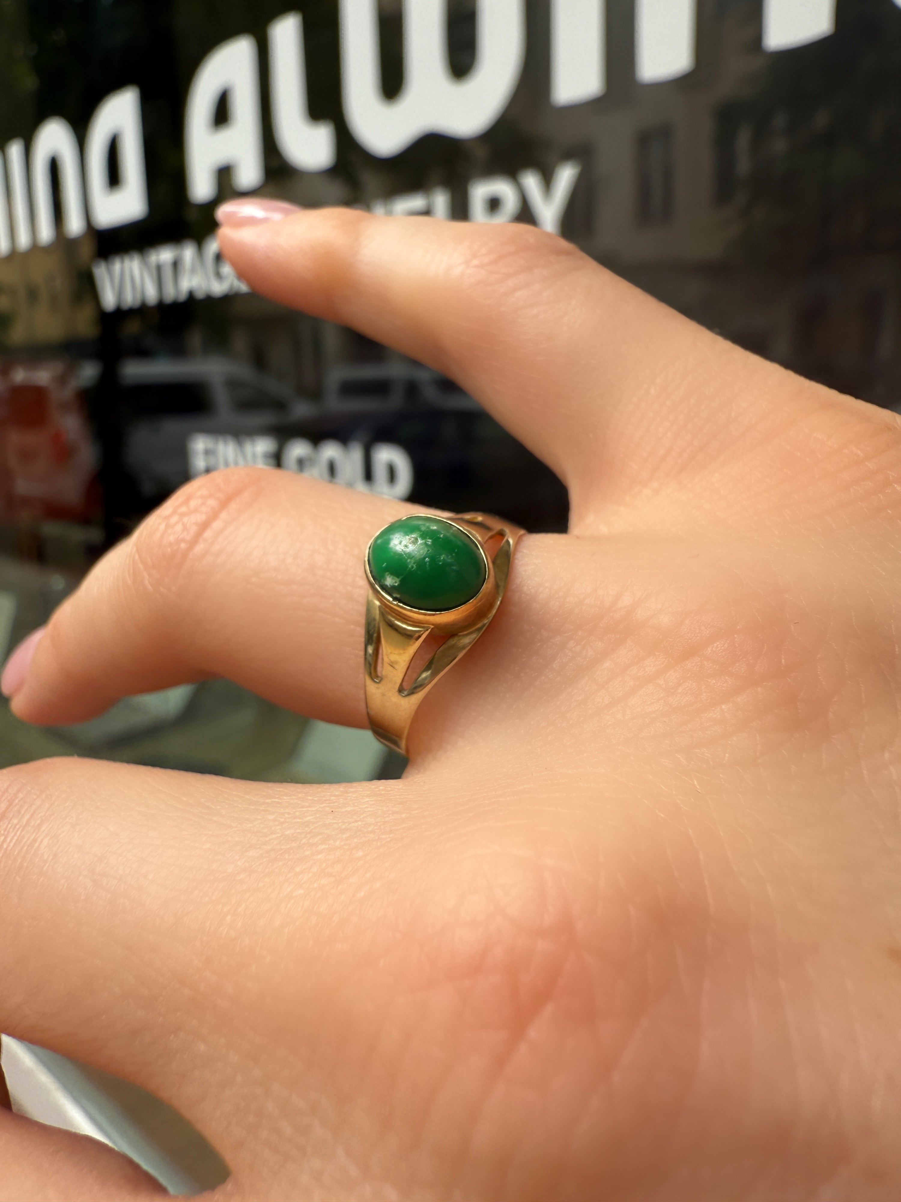 #1190 8k Ring mit Aventurin - RG 55
