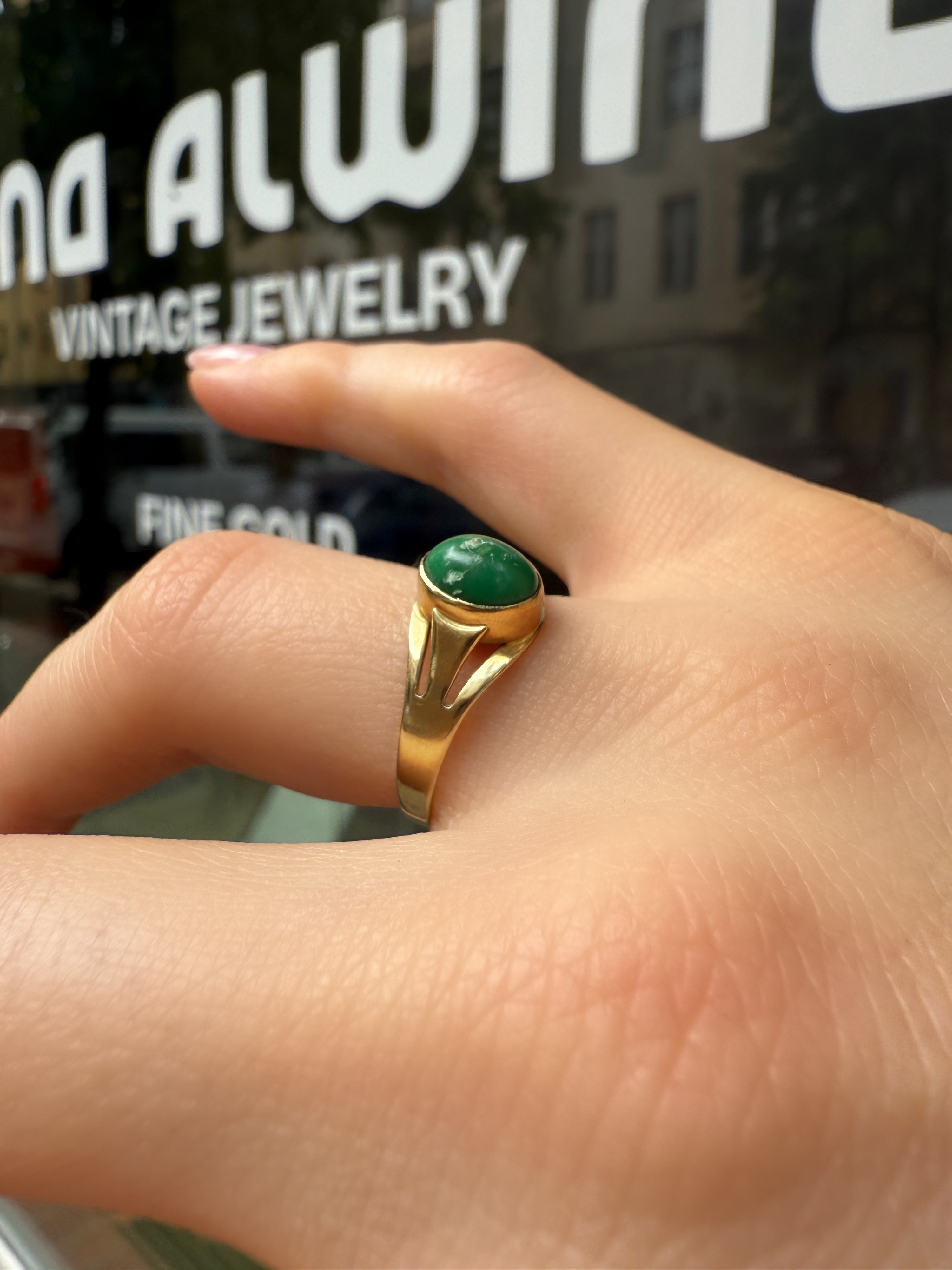 #1190 8k Ring mit Aventurin - RG 55