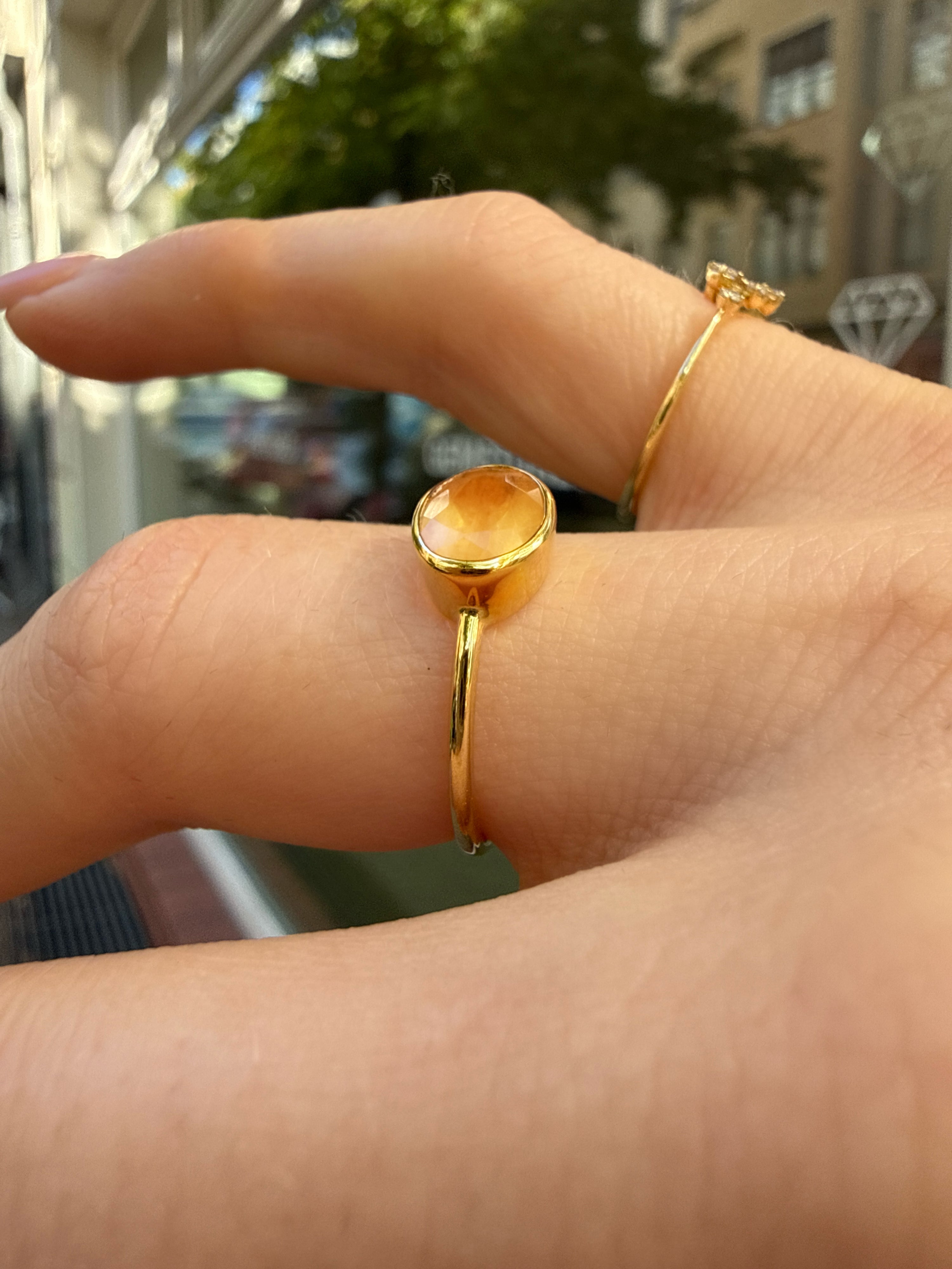 #1421 18k Ring mit Quarz - RG 51