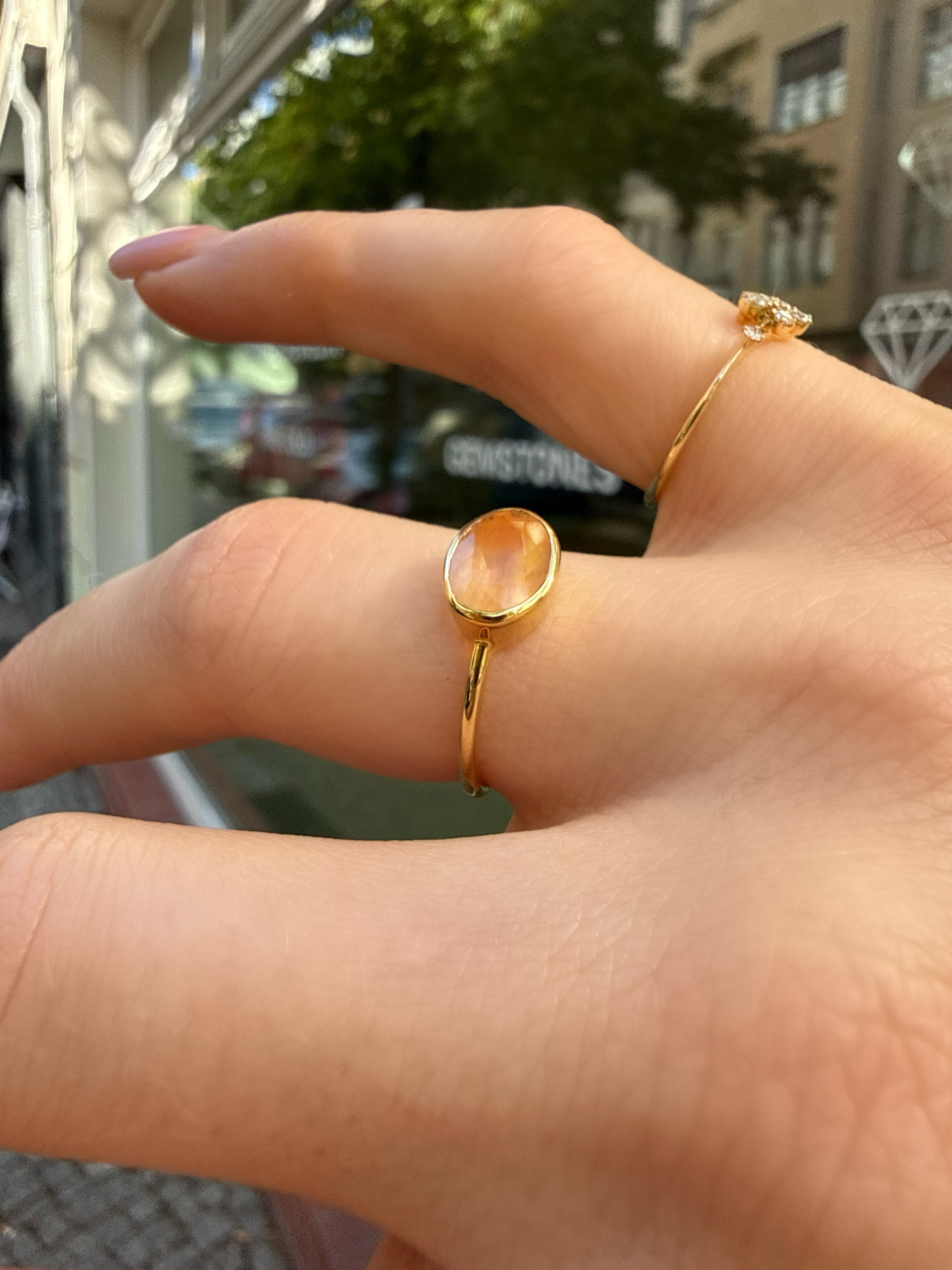 #1421 18k Ring mit Quarz - RG 51
