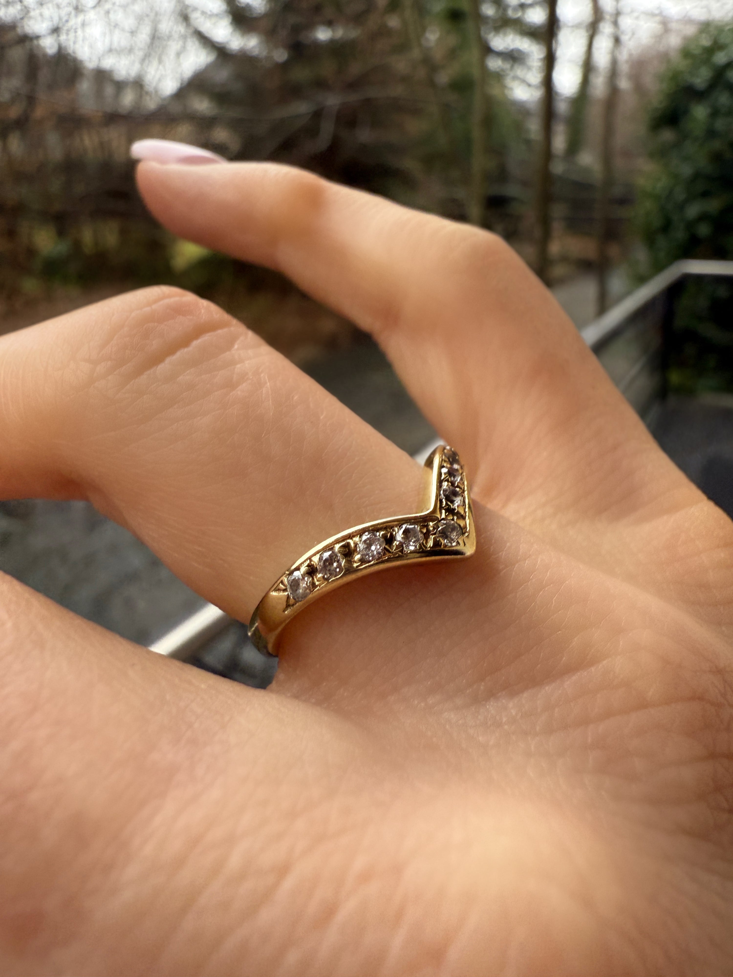 #553 8k Ring mit Zirkon - RG 53