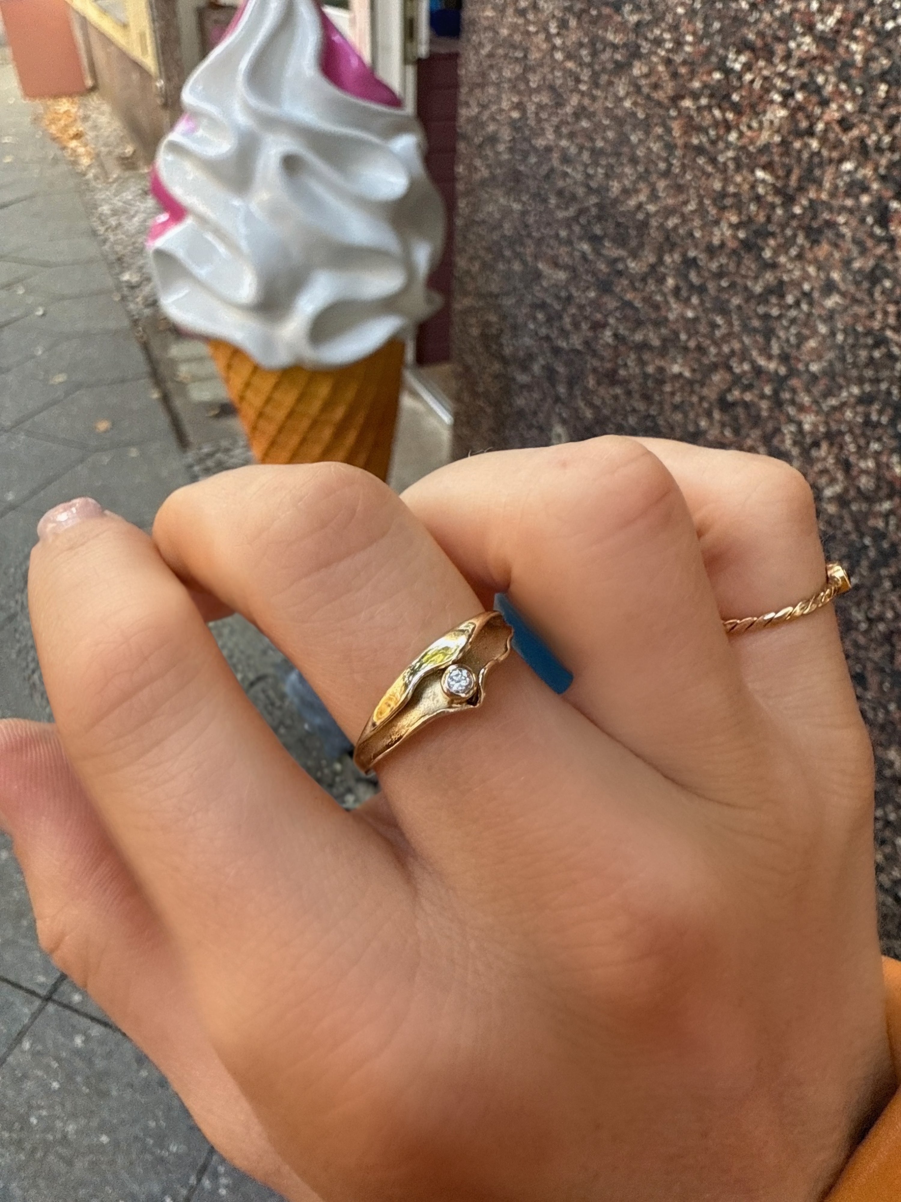 #117 8k Chunky Vintage mit Zirkon - RG 56