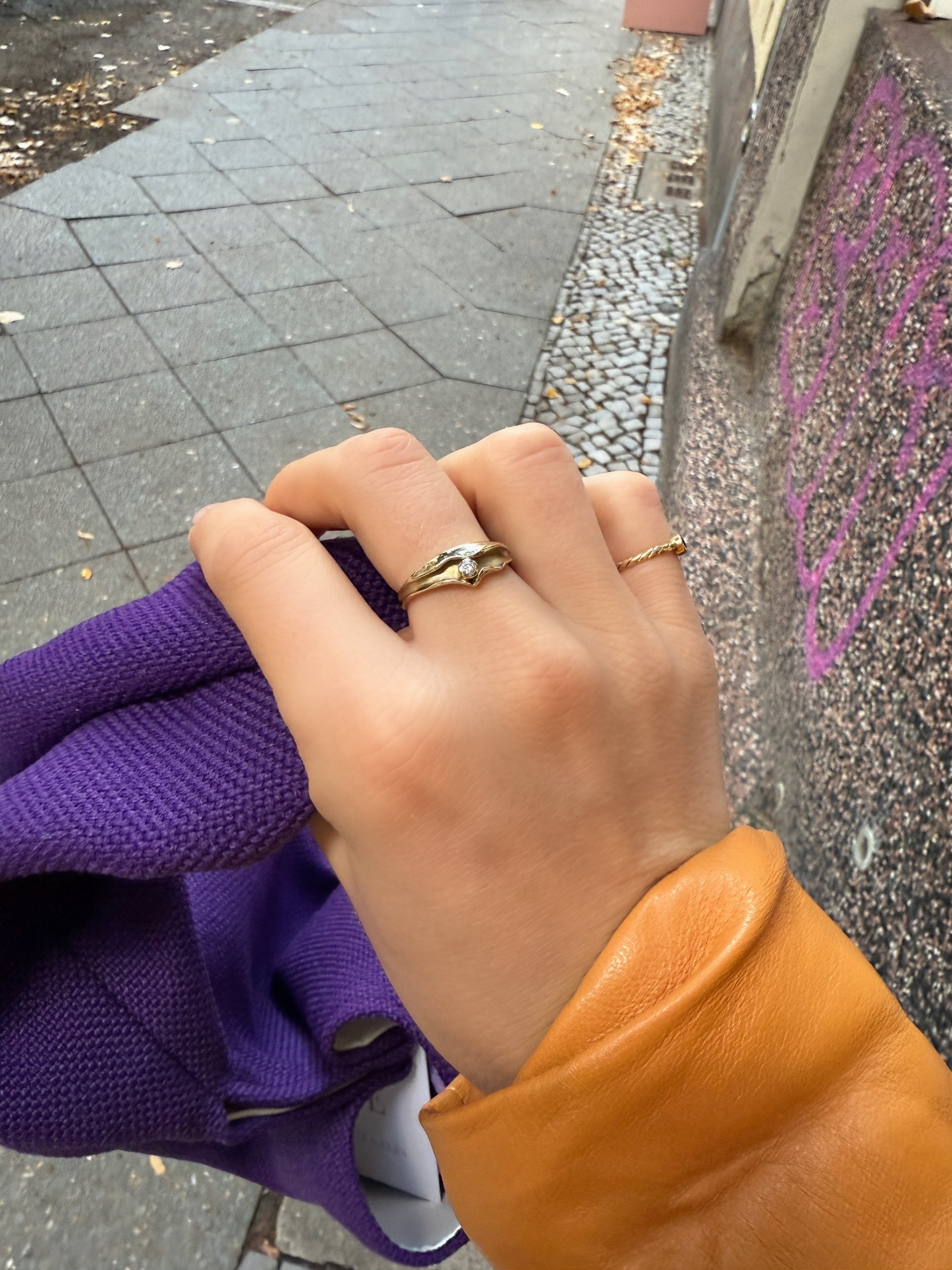 #117 8k Chunky Vintage mit Zirkon - RG 56