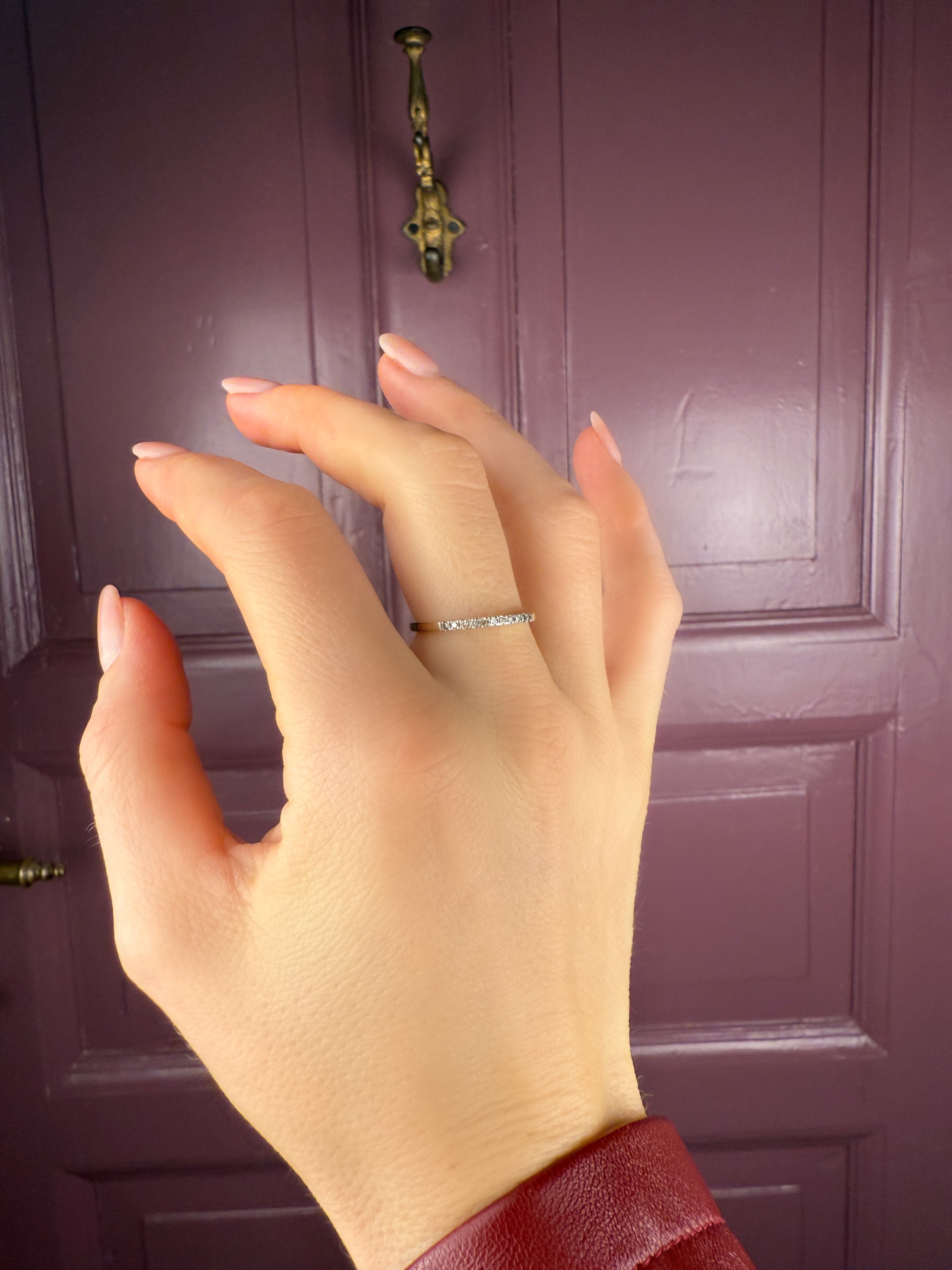 #175 9k Bandring mit Diamanten - RG 53