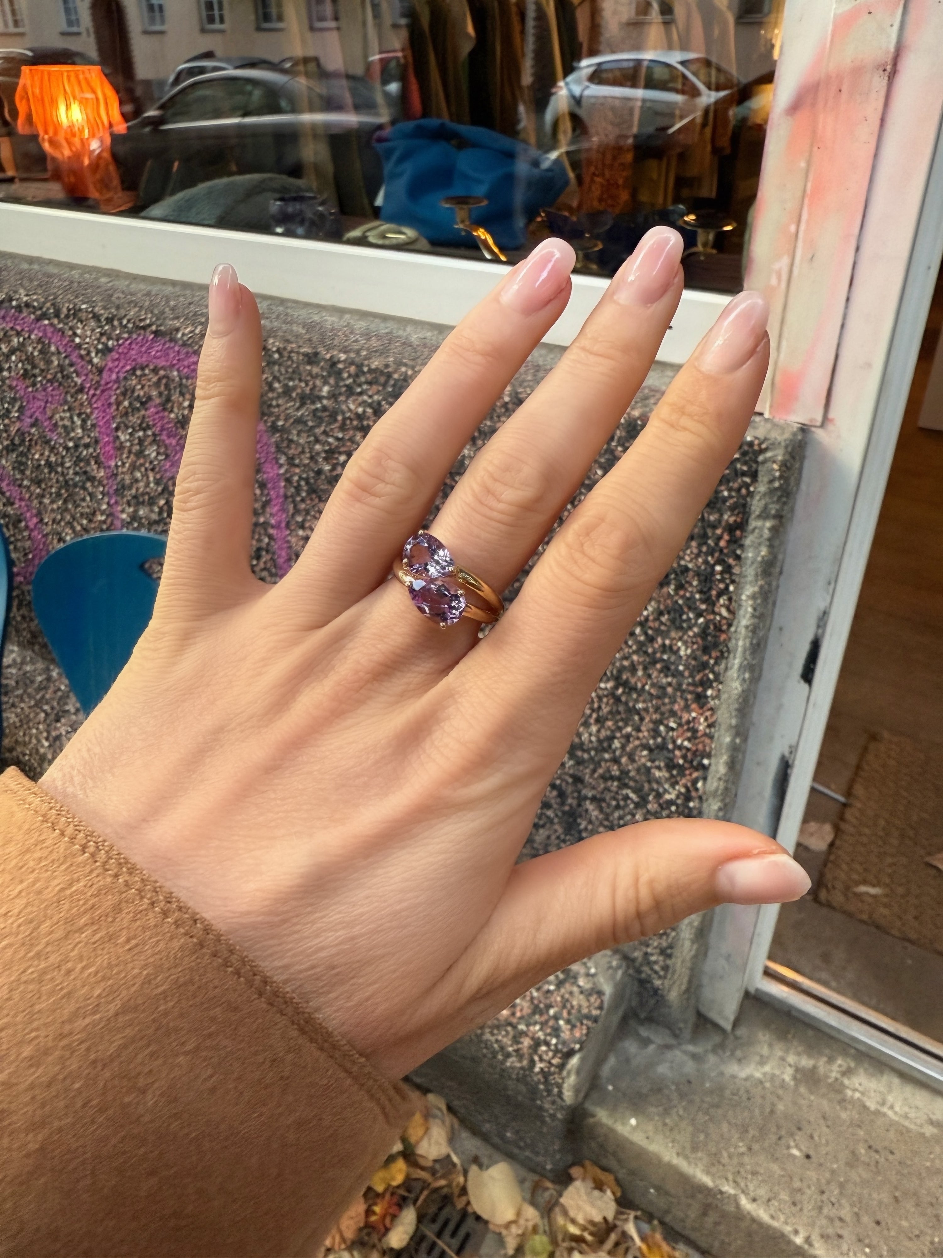 #119 8k Ring mit Amethyst - RG 57