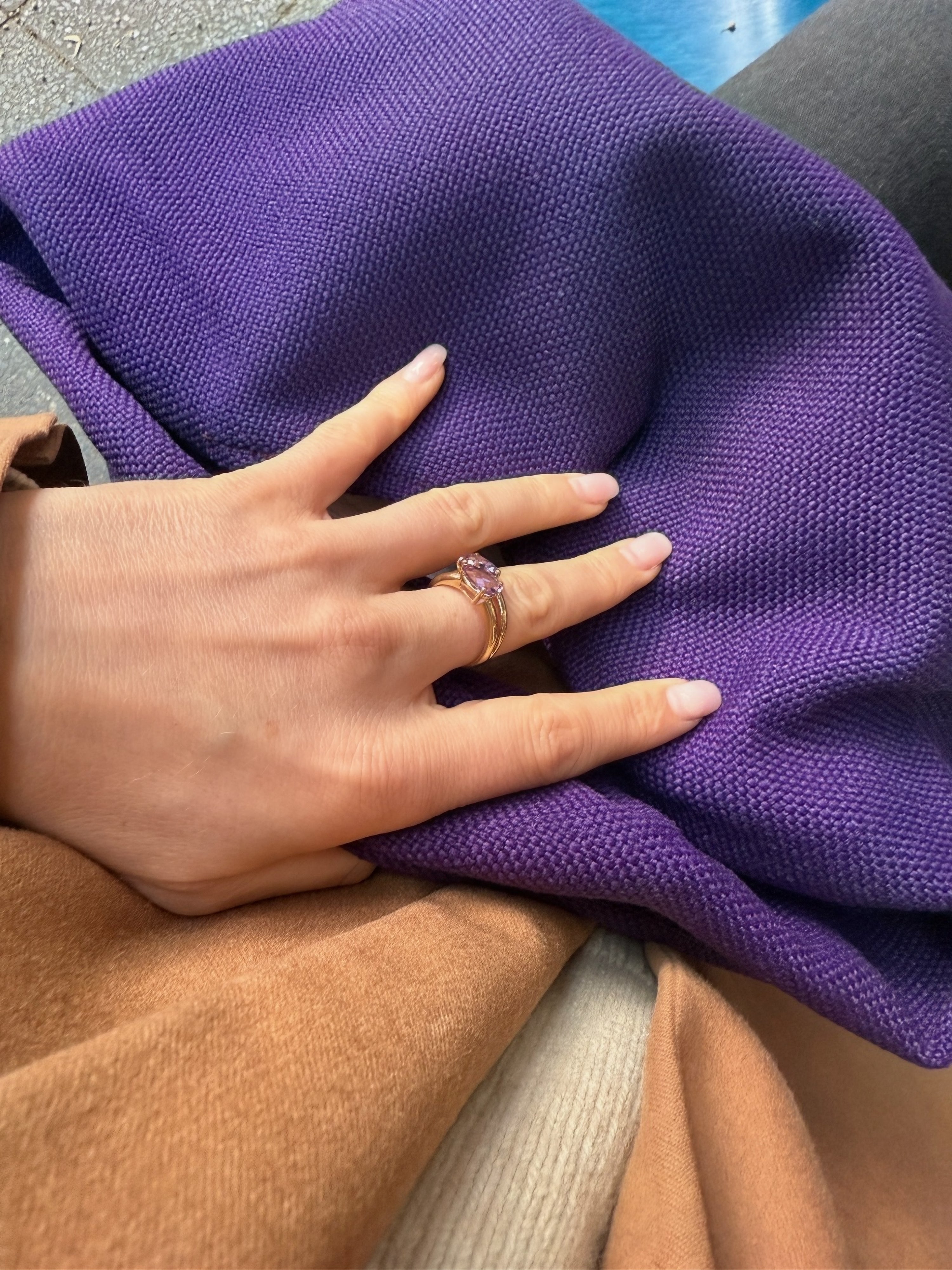 #119 8k Ring mit Amethyst - RG 57