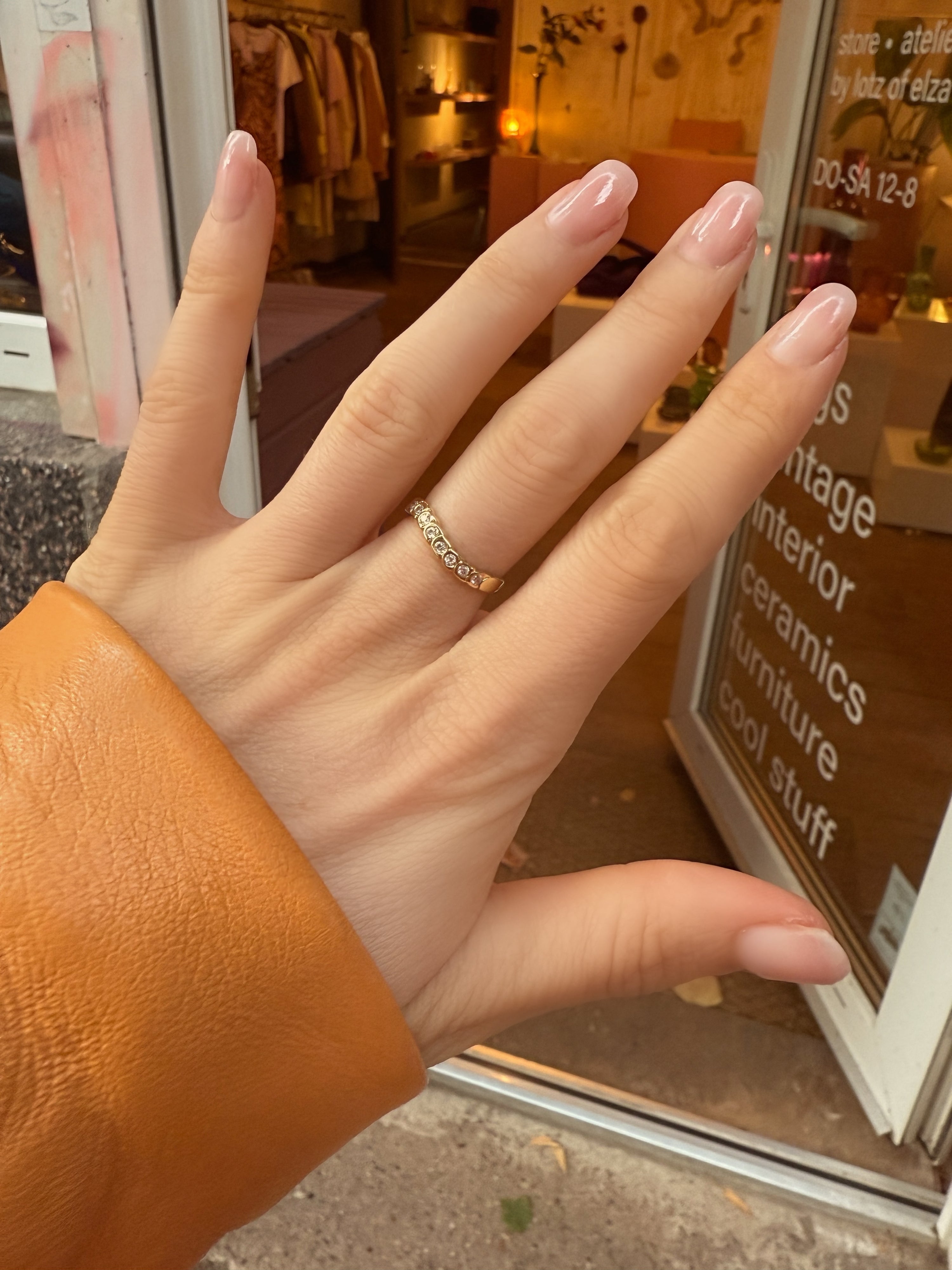 #73 8k Ring mit Zirkon - RG 53