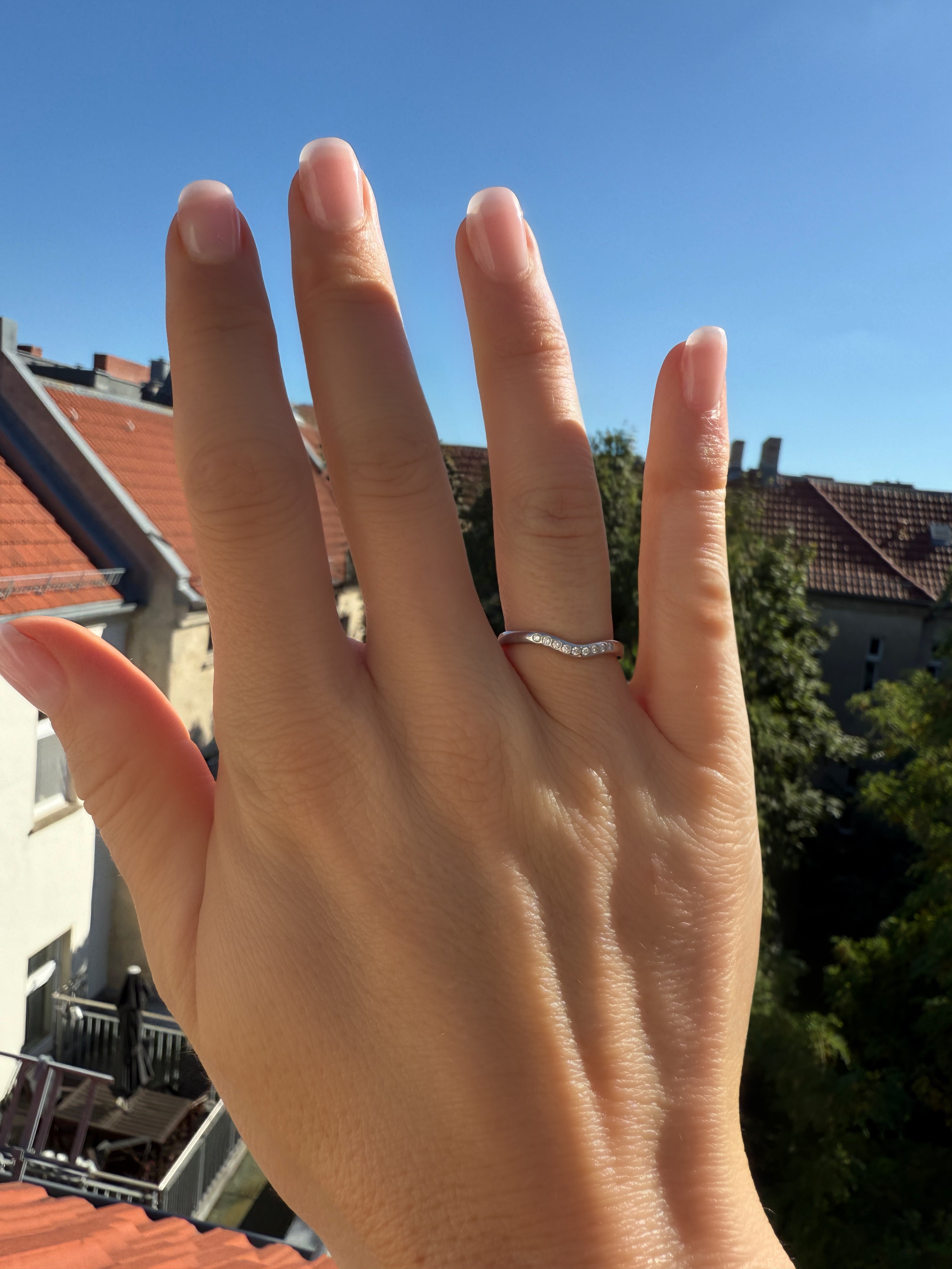 #95 19k Tiffany & CO Platin Ring - RG 52