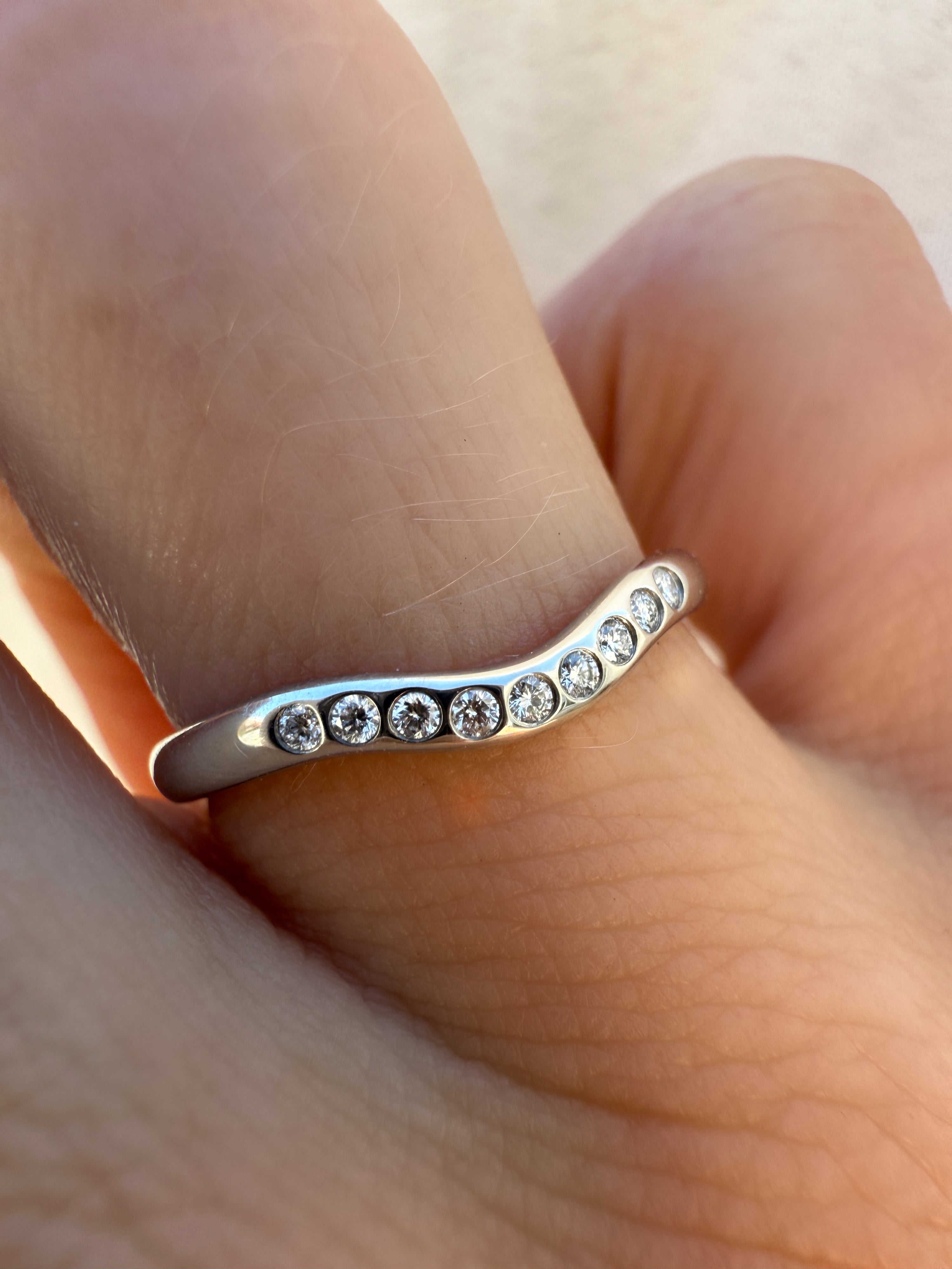 #95 19k Tiffany & CO Platin Ring - RG 52