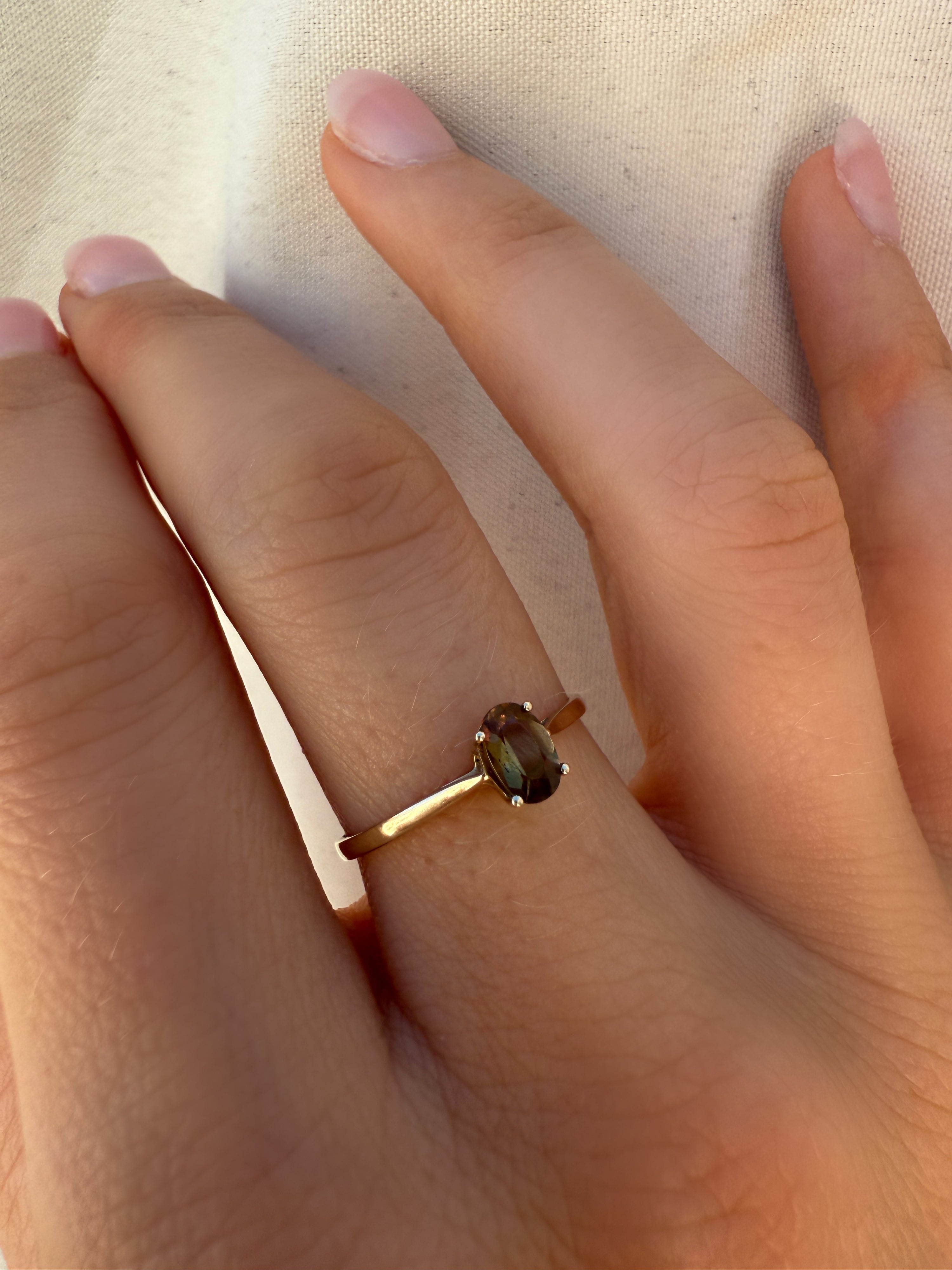 #94 9k Ring mit Stein - RG 57