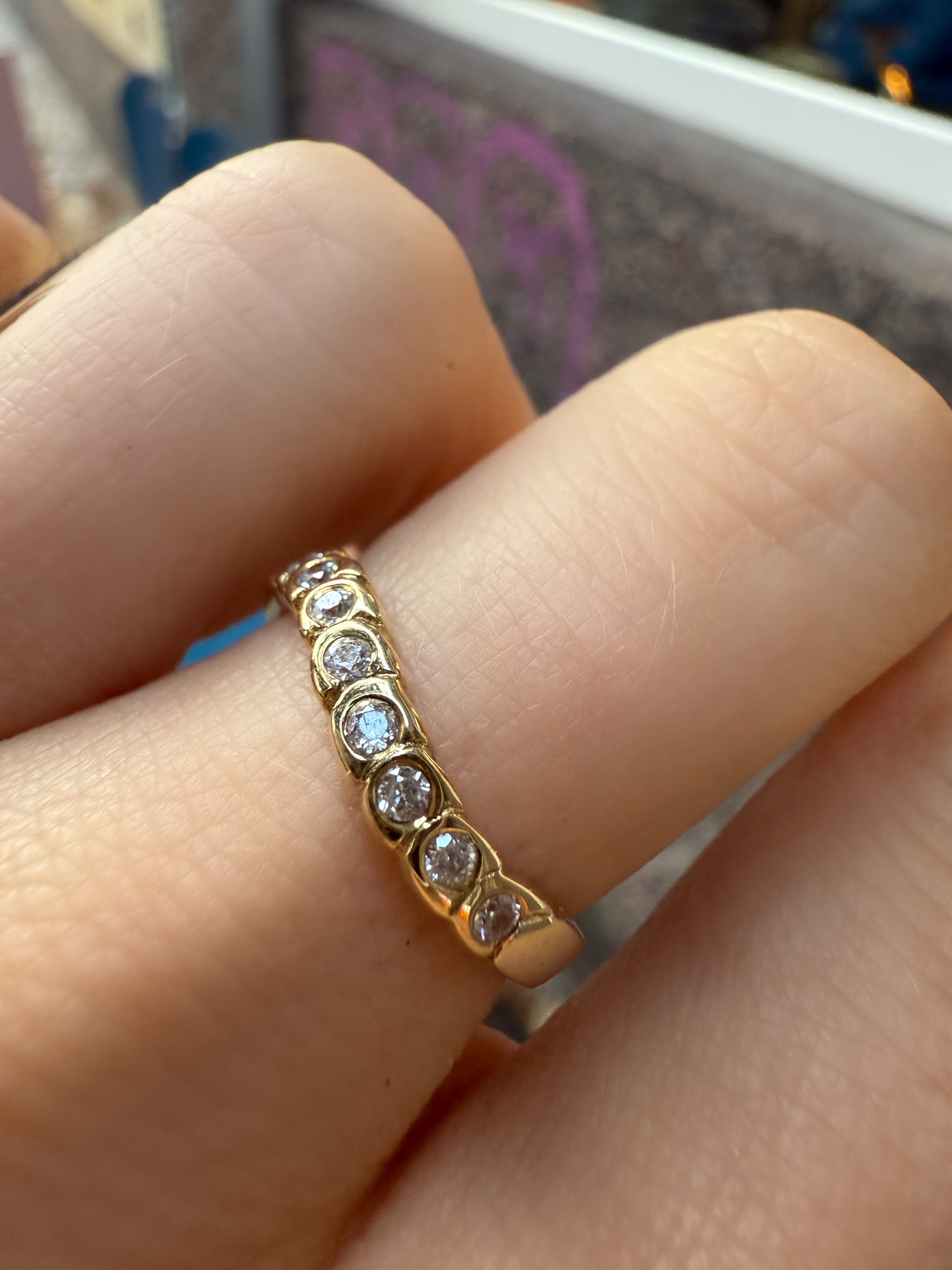 #73 8k Ring mit Zirkon - RG 53