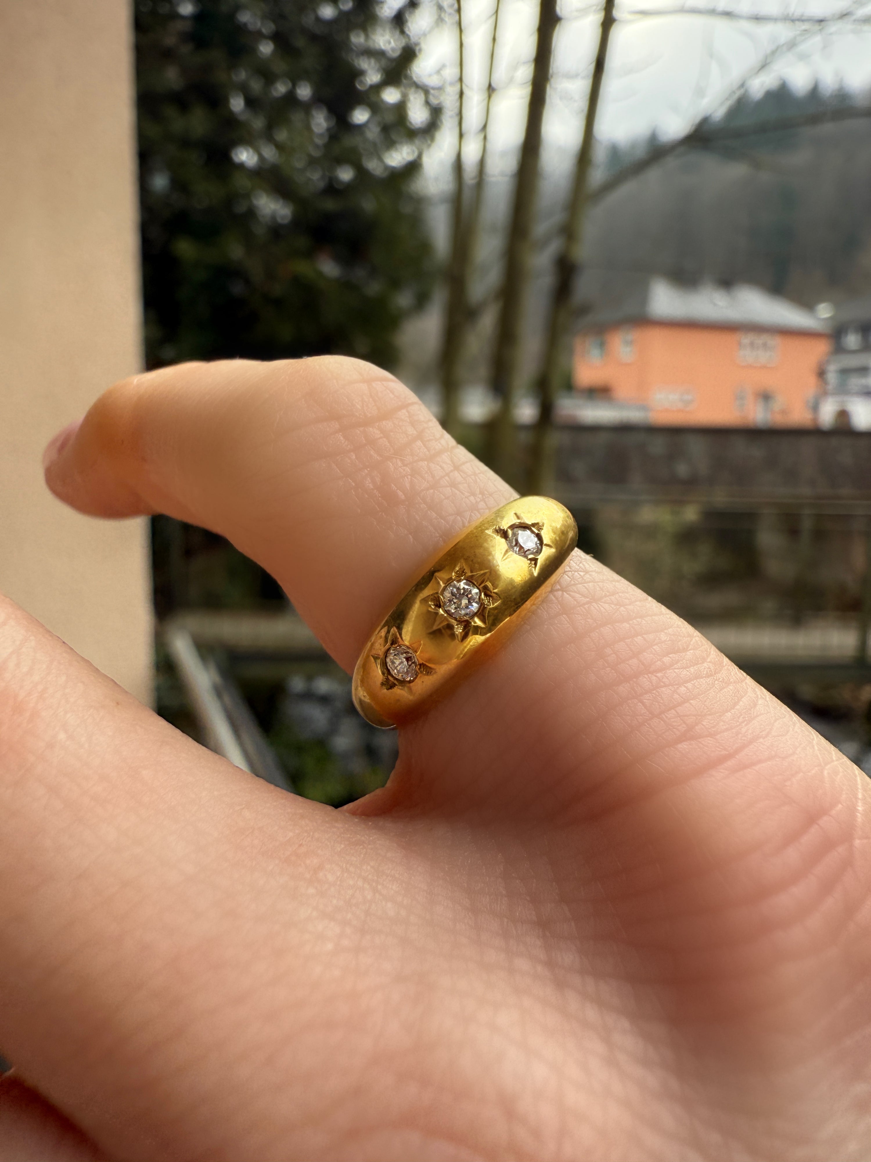 #581 8k Ring mit Zirkon - RG 47