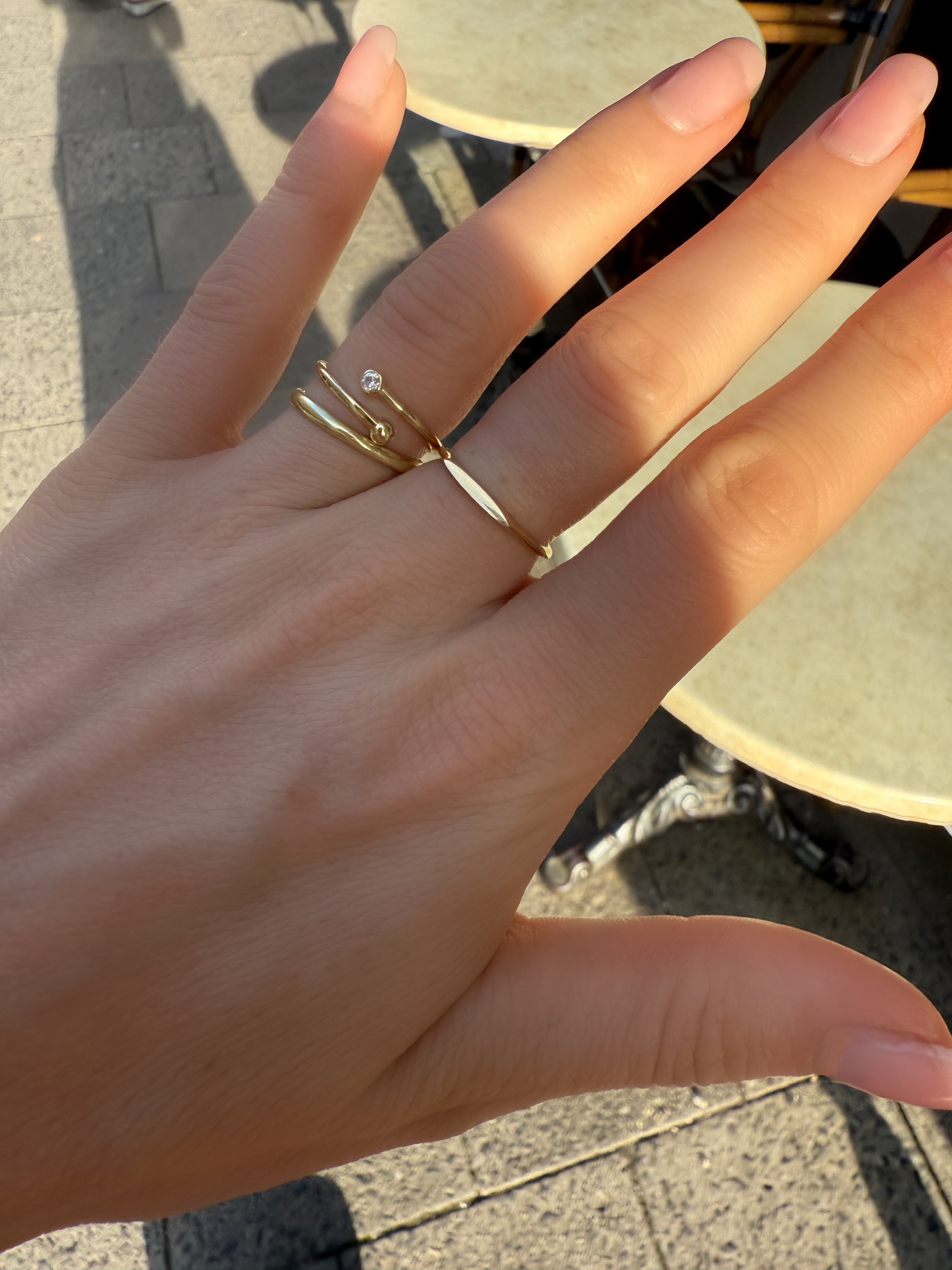 #71 14k Mini Siegelring - RG 53