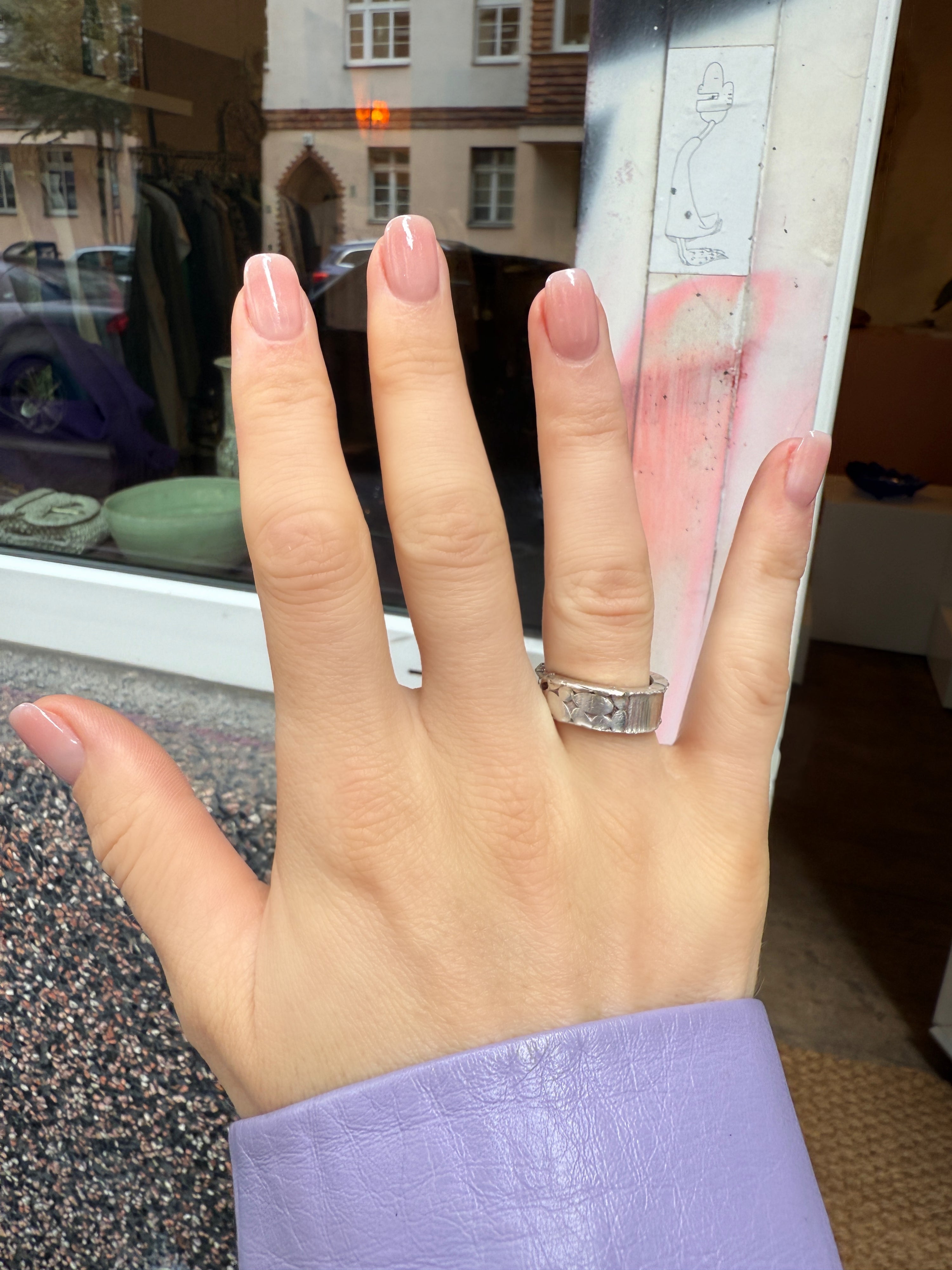 #130 925er Chunky Silber Ring - RG 50