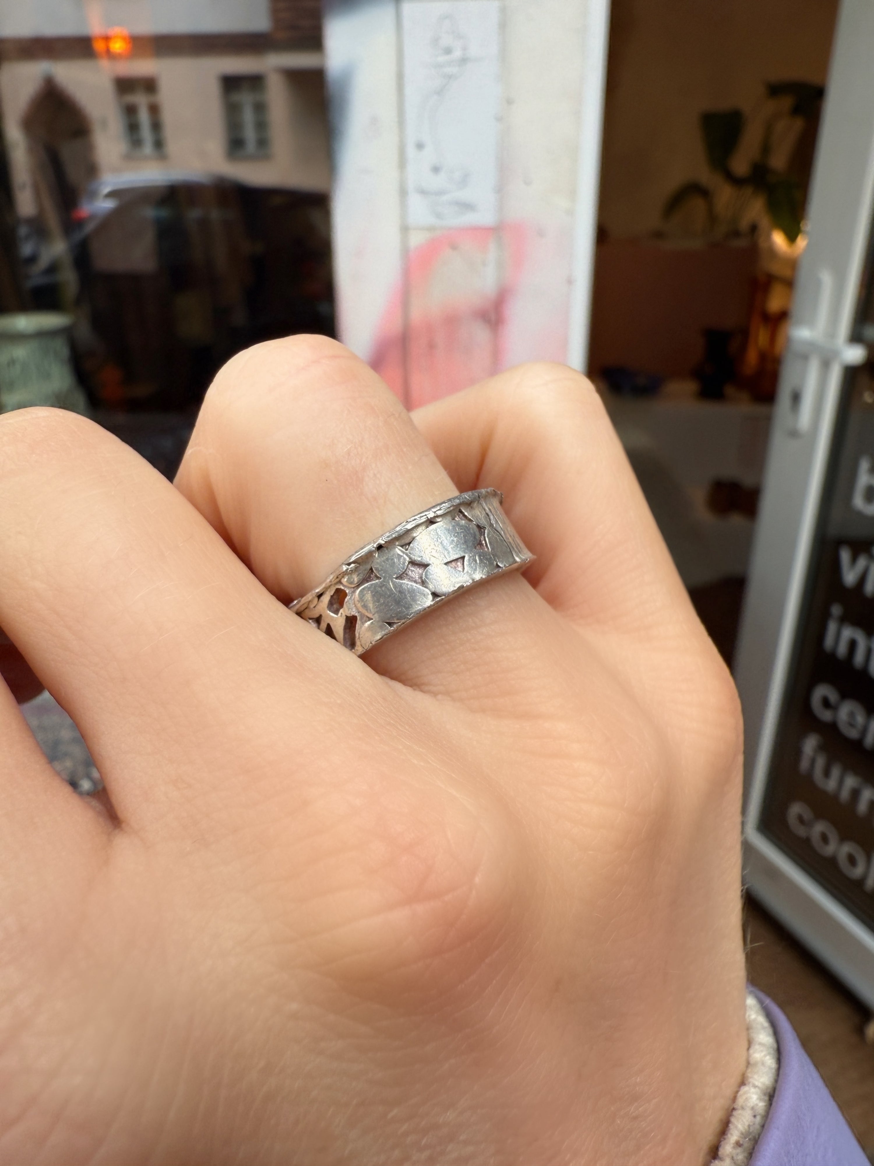 #130 925er Chunky Silber Ring - RG 50