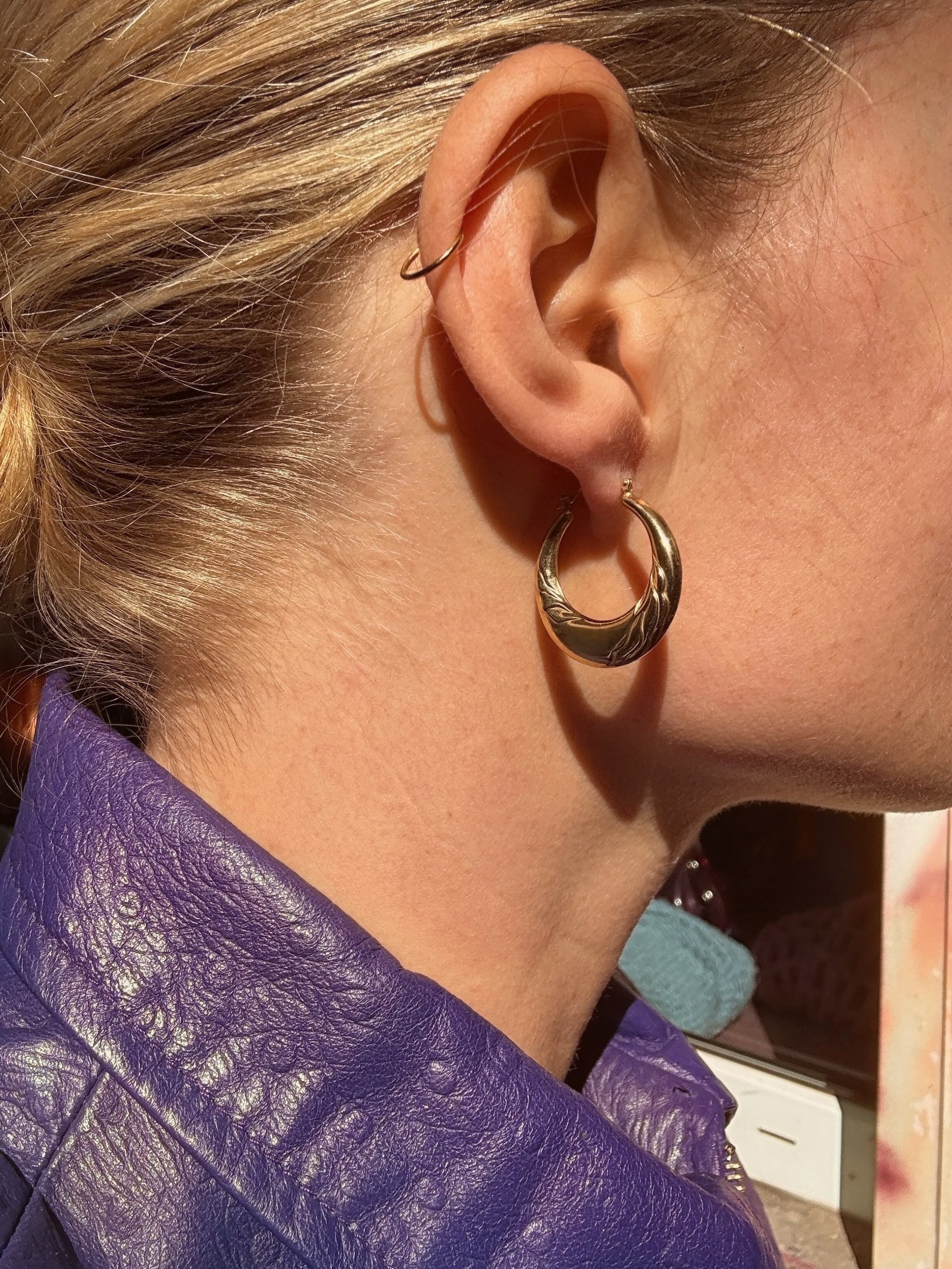 #140 8k Creolen - 2,5cm