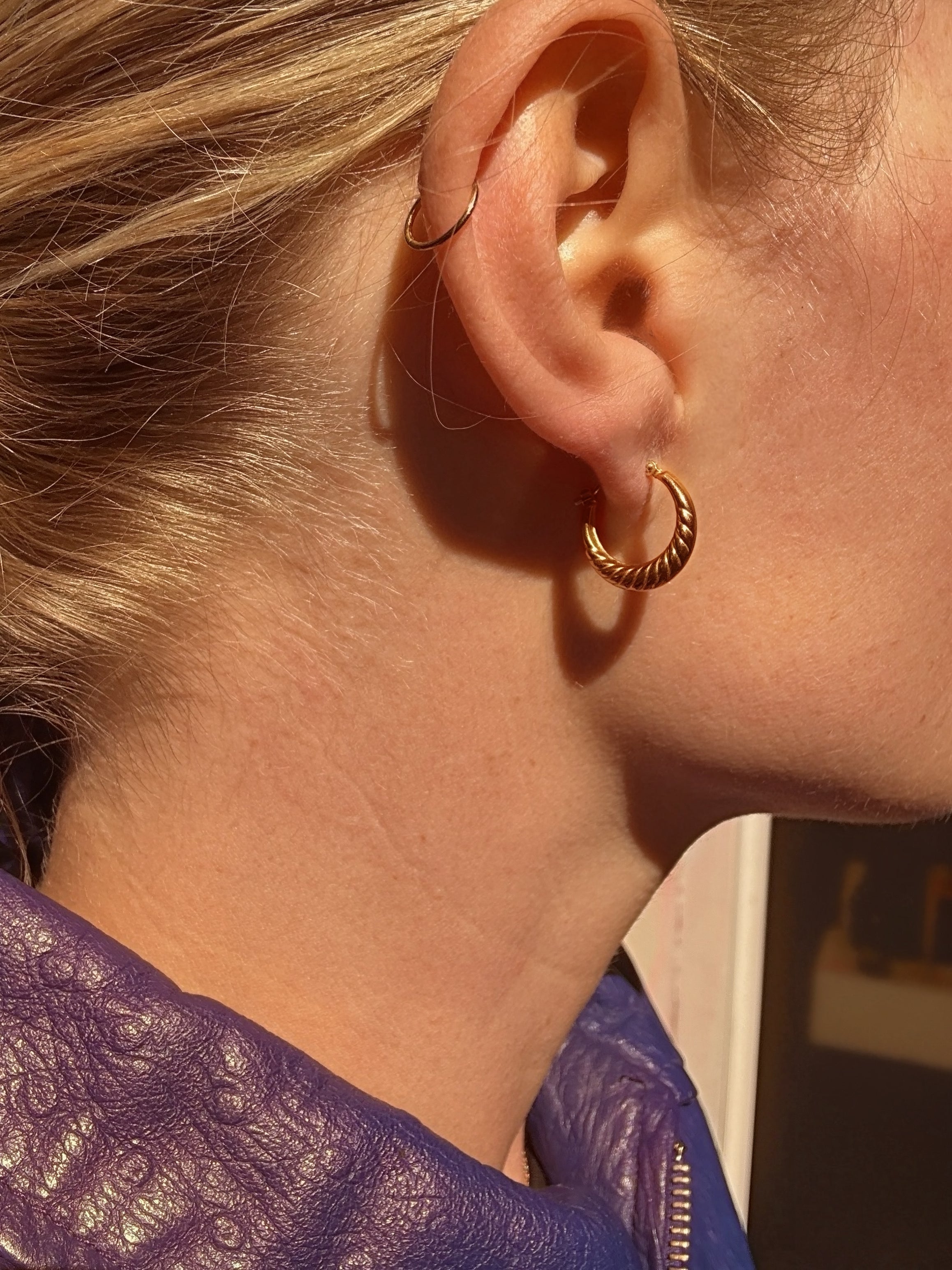 #138 8k Creolen - 1,5cm