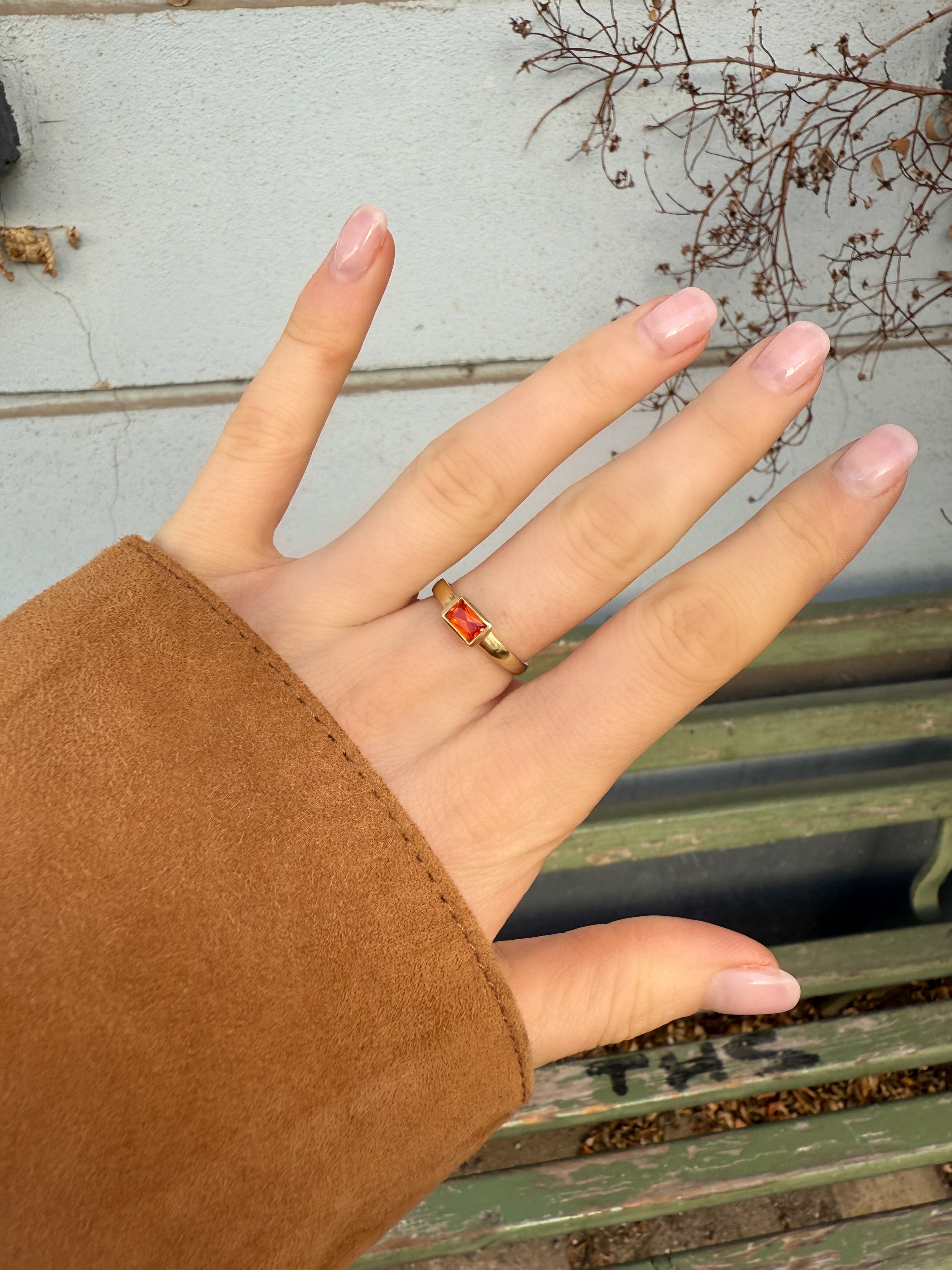 #684 8k Ring mit Topas - RG 55.5