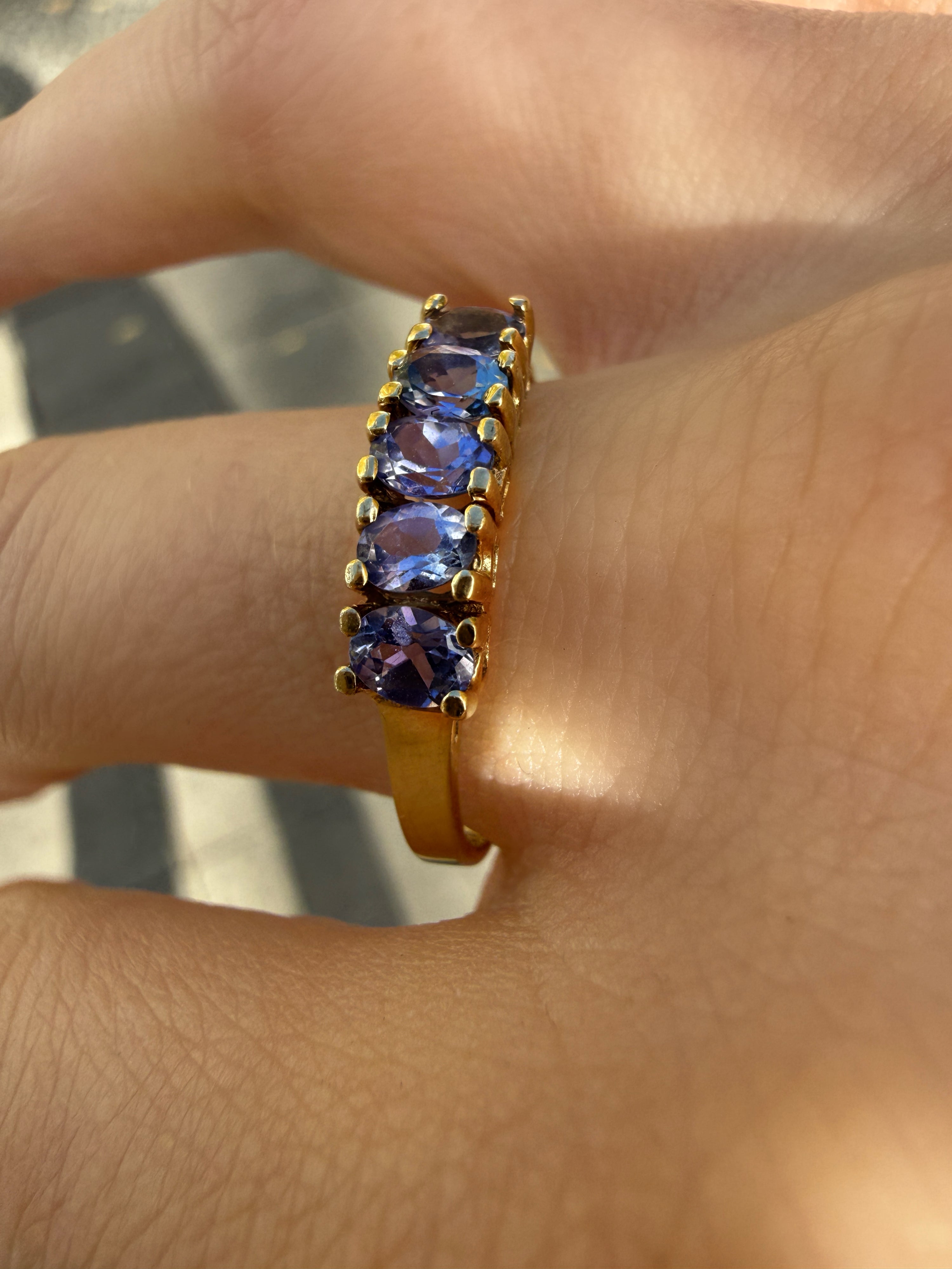 #1427 9k Ring mit Tansanit - RG 65