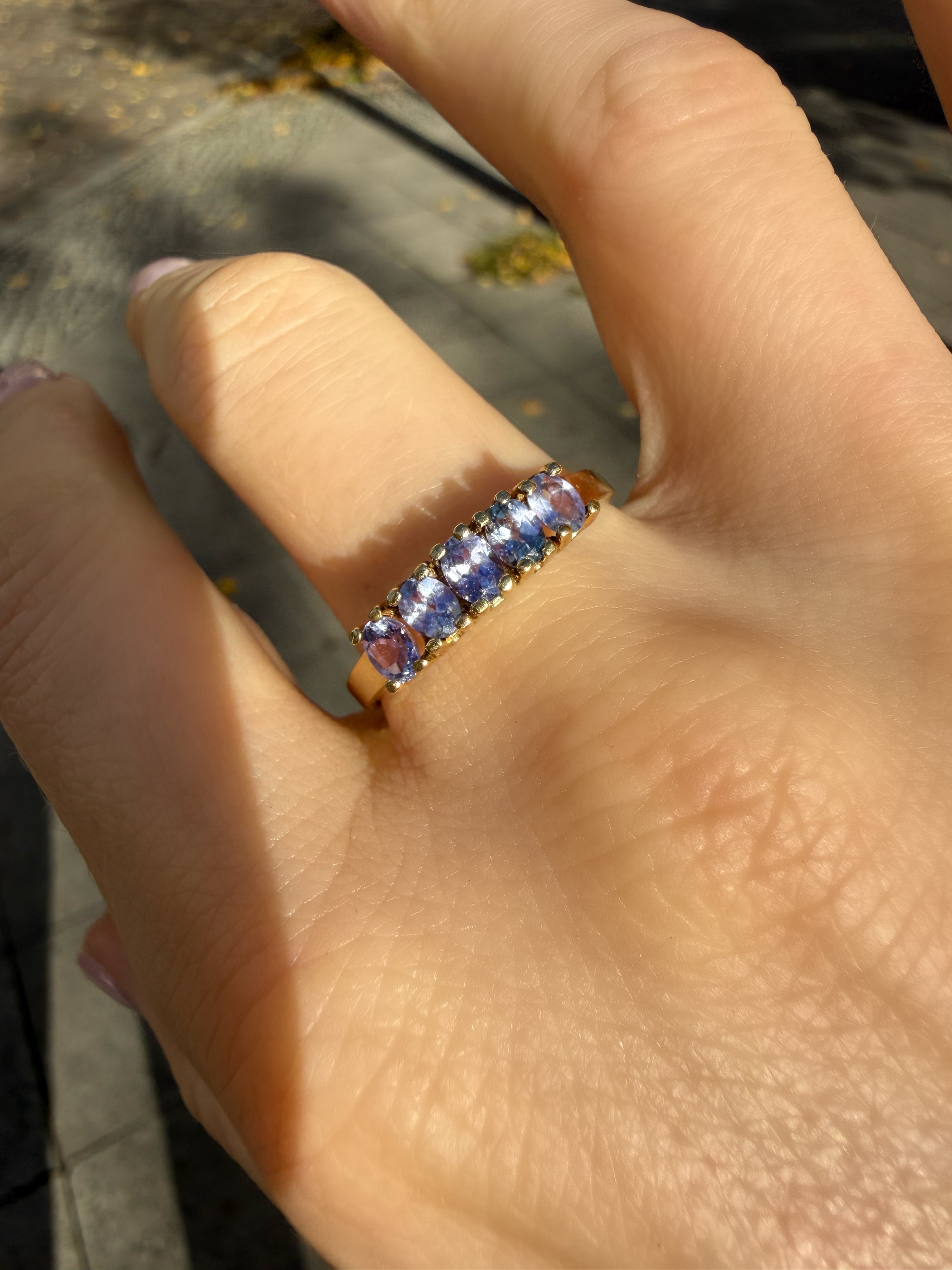 #1427 9k Ring mit Tansanit - RG 65