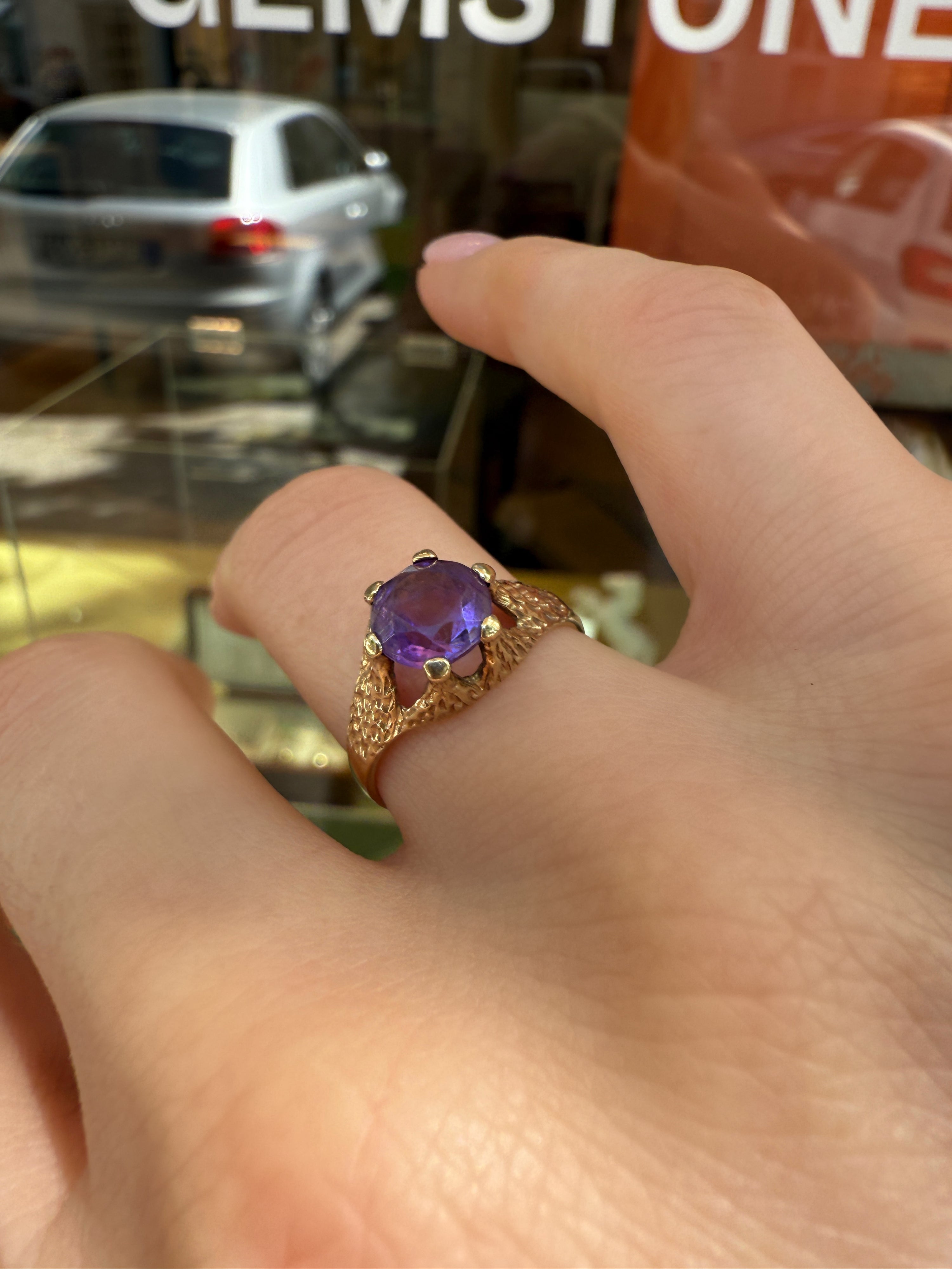 #998 8k Ring mit Amethyst - RG 54