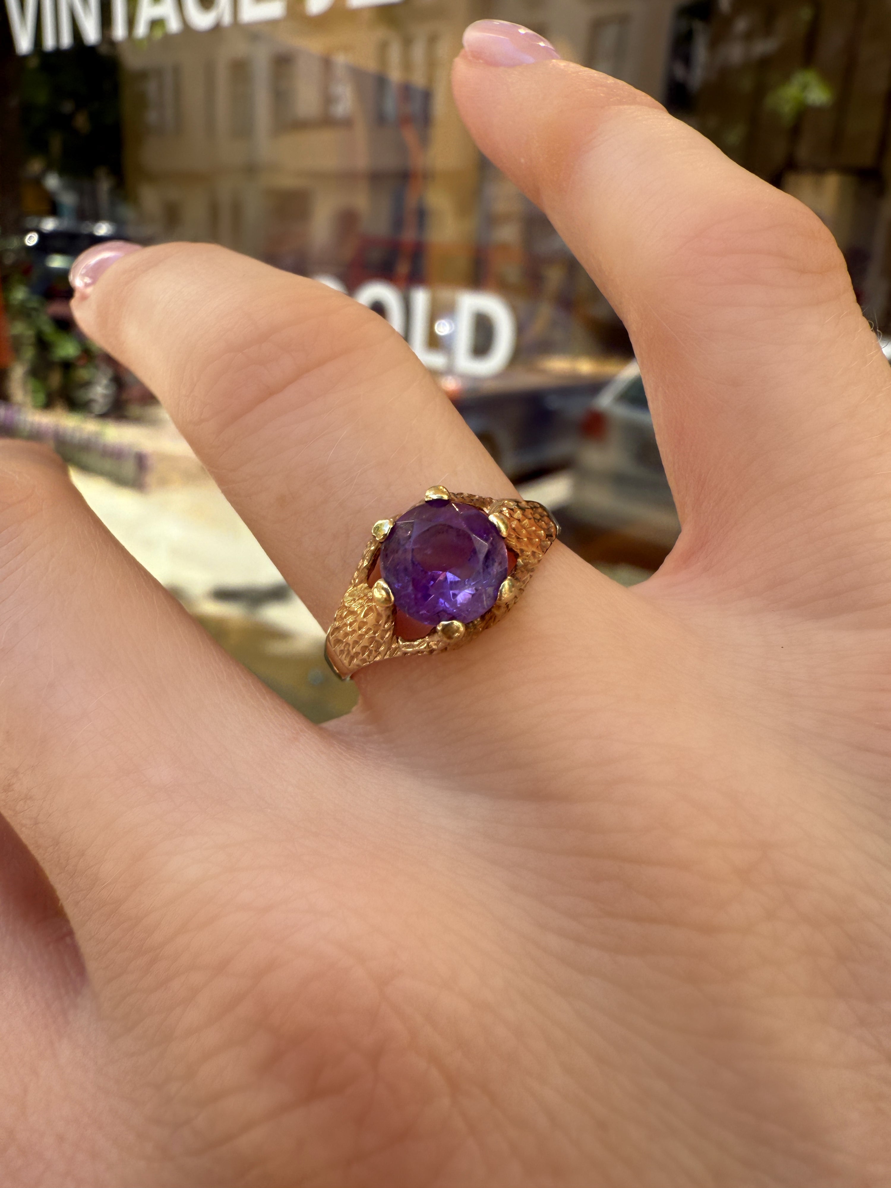 #998 8k Ring mit Amethyst - RG 54