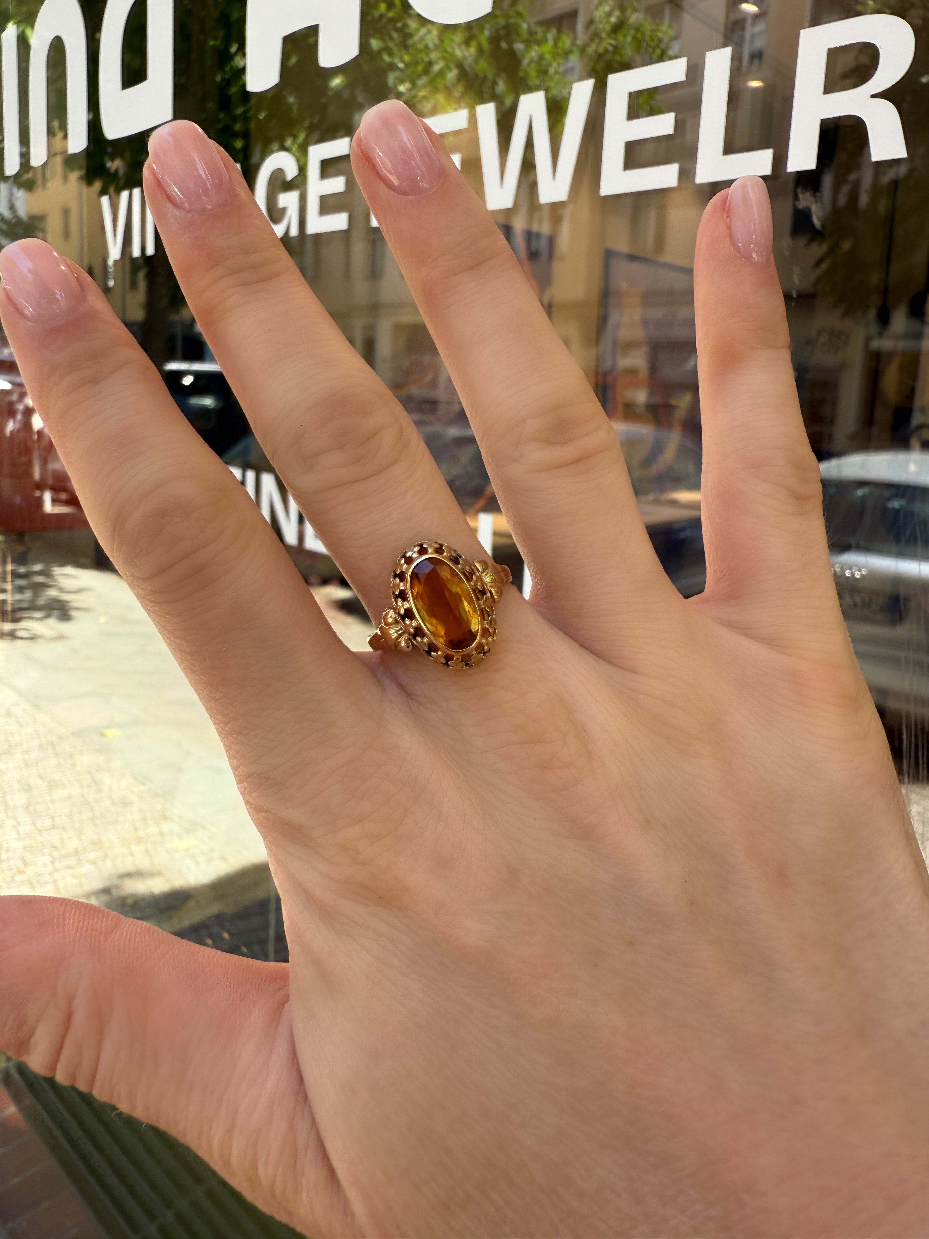 #1020 8k Ring mit Citrin - RG 62