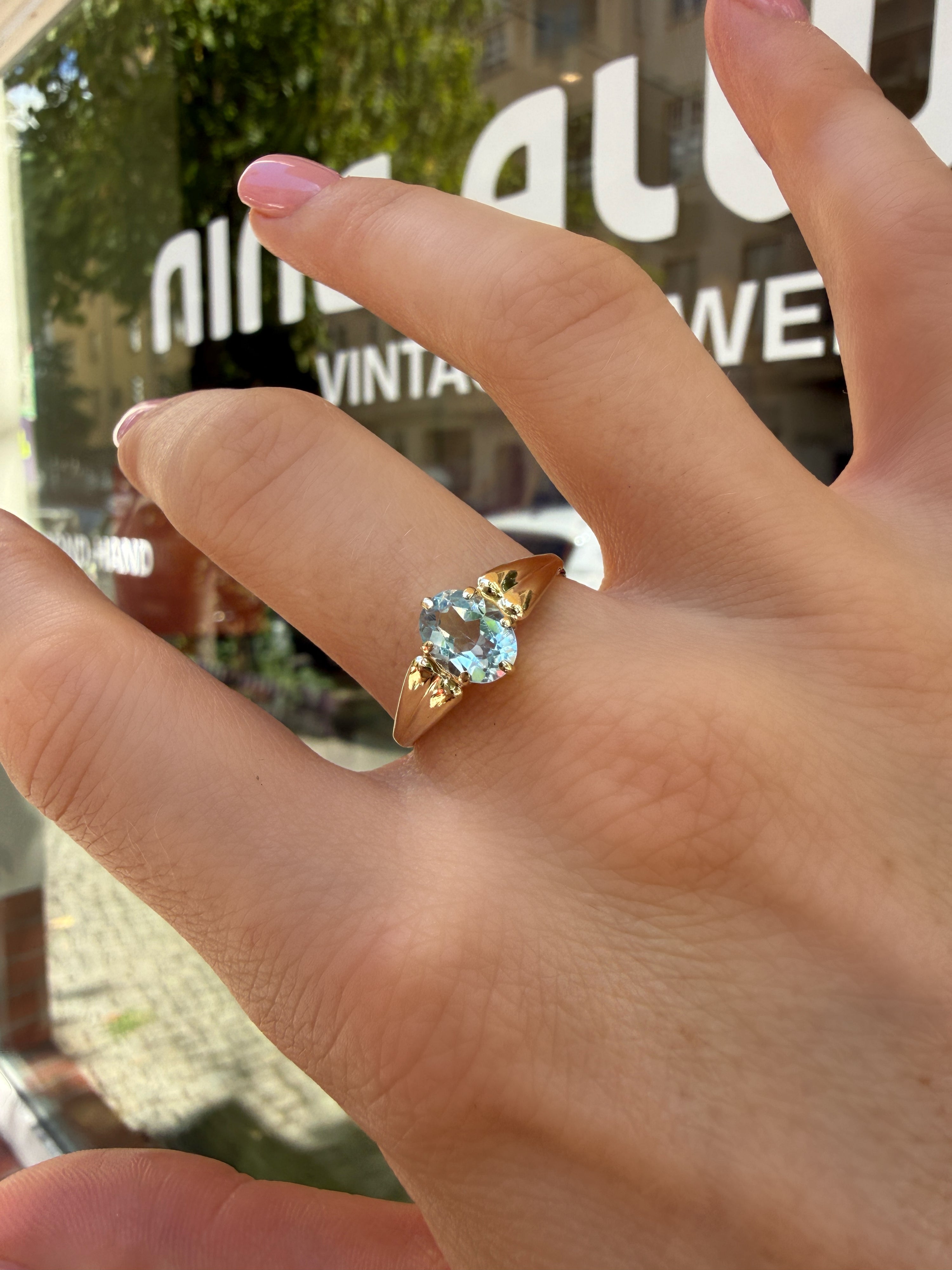 #1281 14k Ring mit Topas - RG 62