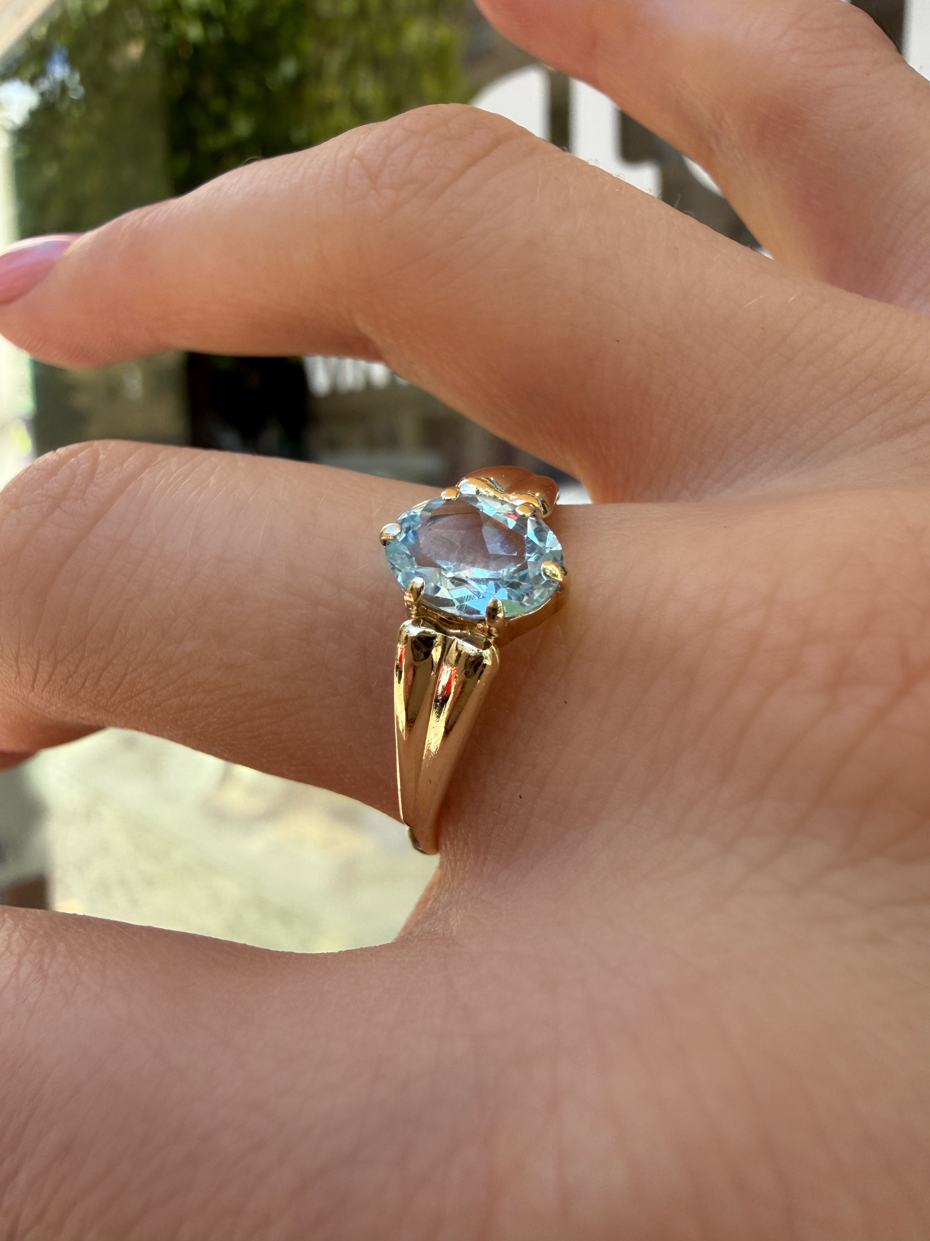 #1281 14k Ring mit Topas - RG 62