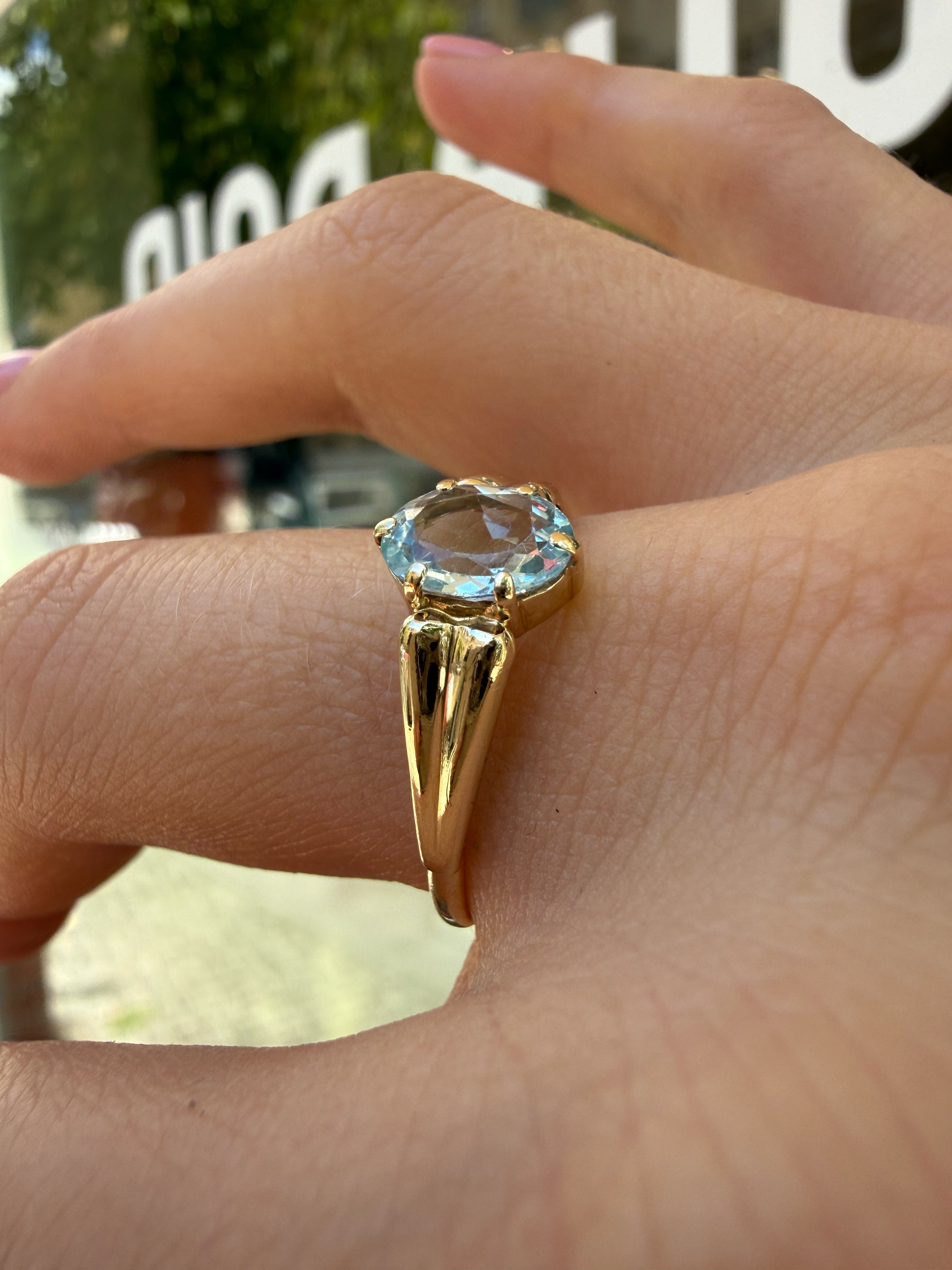 #1281 14k Ring mit Topas - RG 62