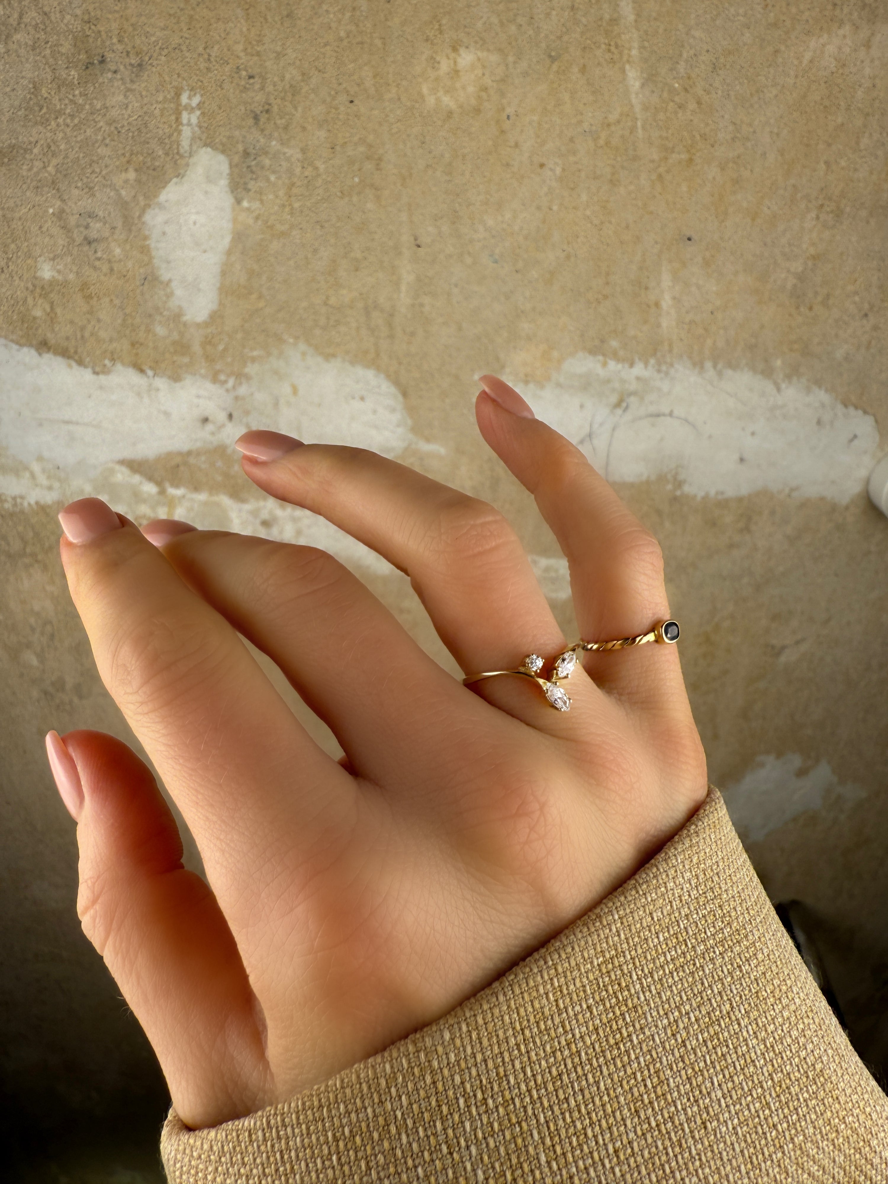 #242 8k Ring mit Zirkon - RG 53